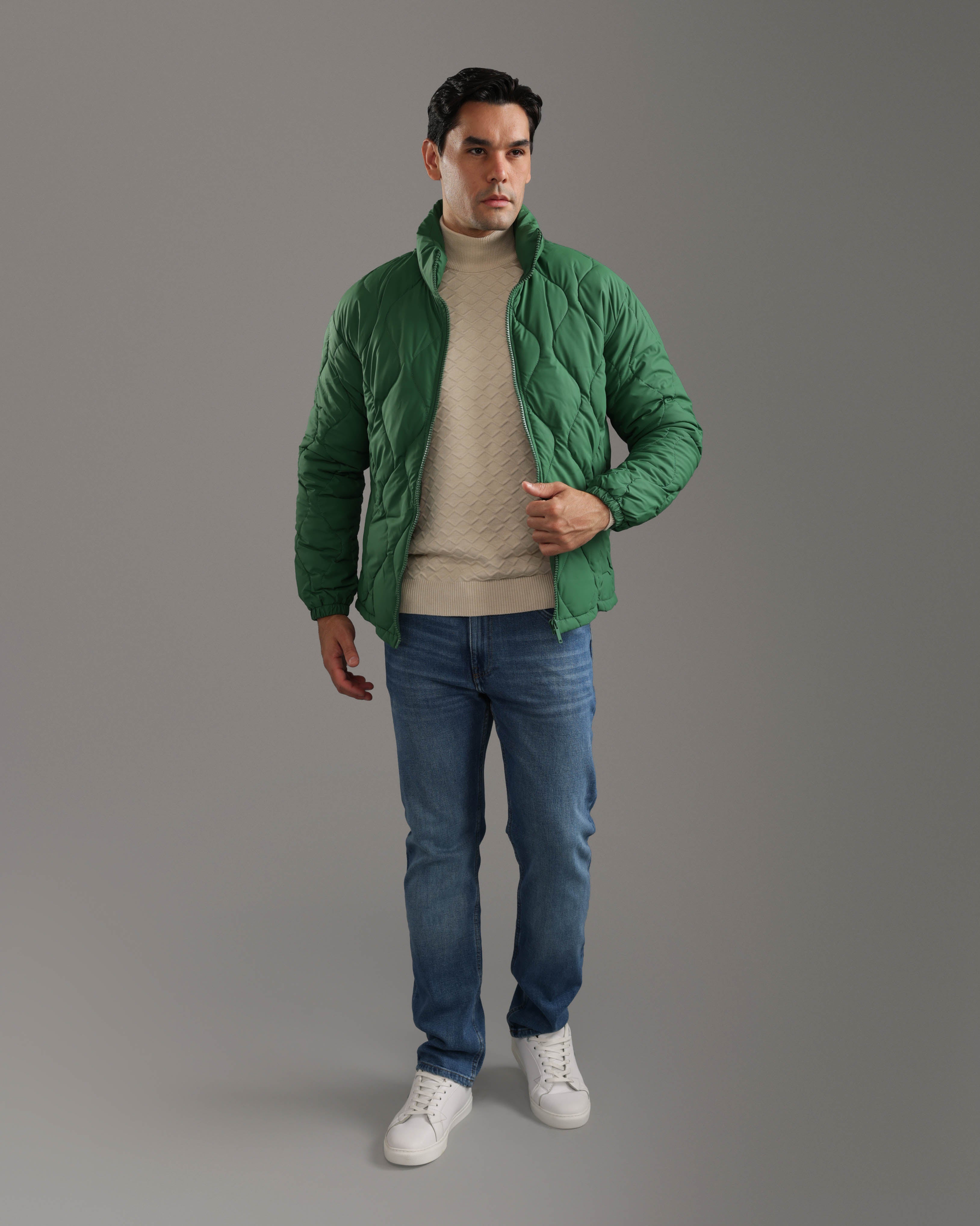 Green Puffer Jacket