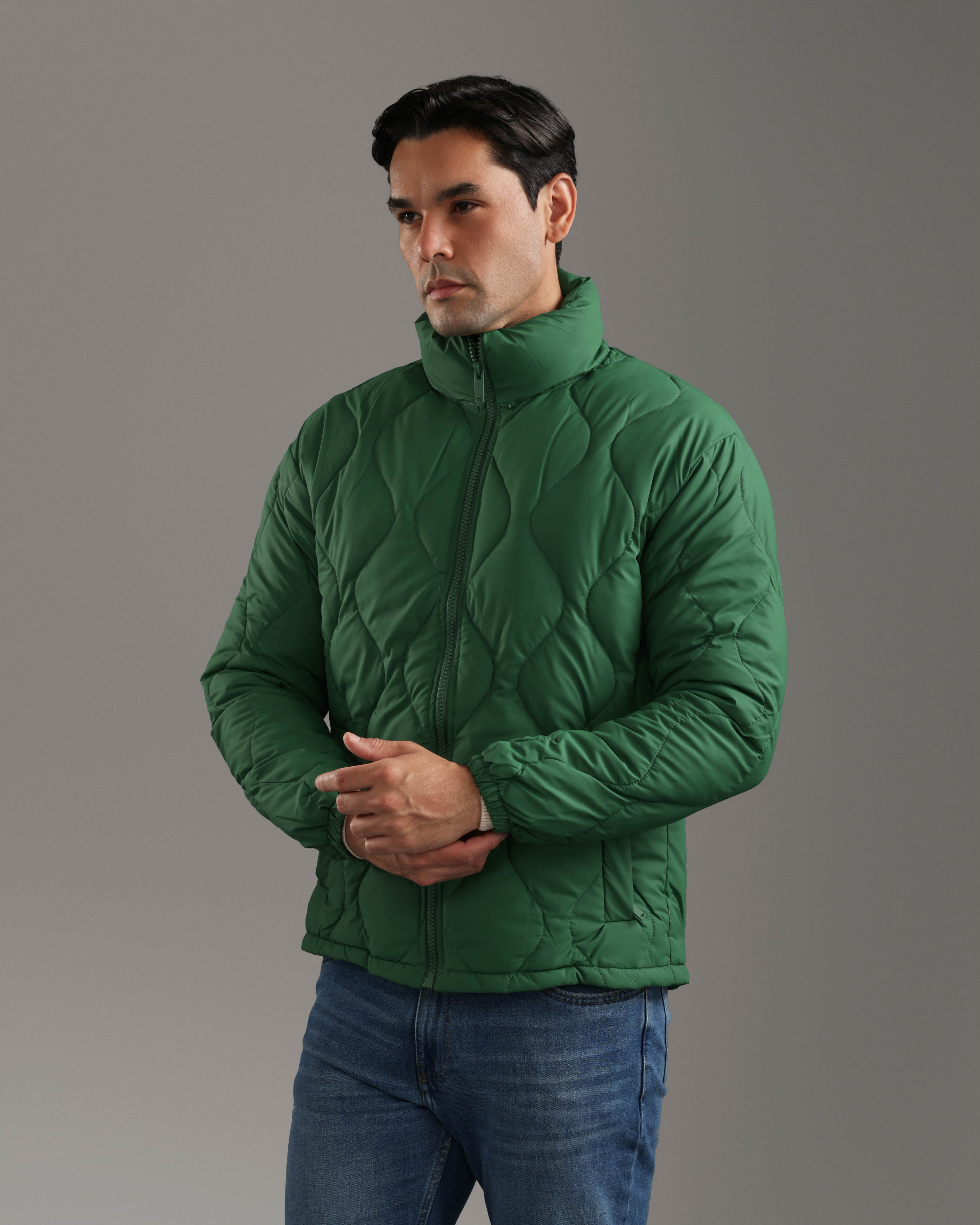 Green Puffer Jacket