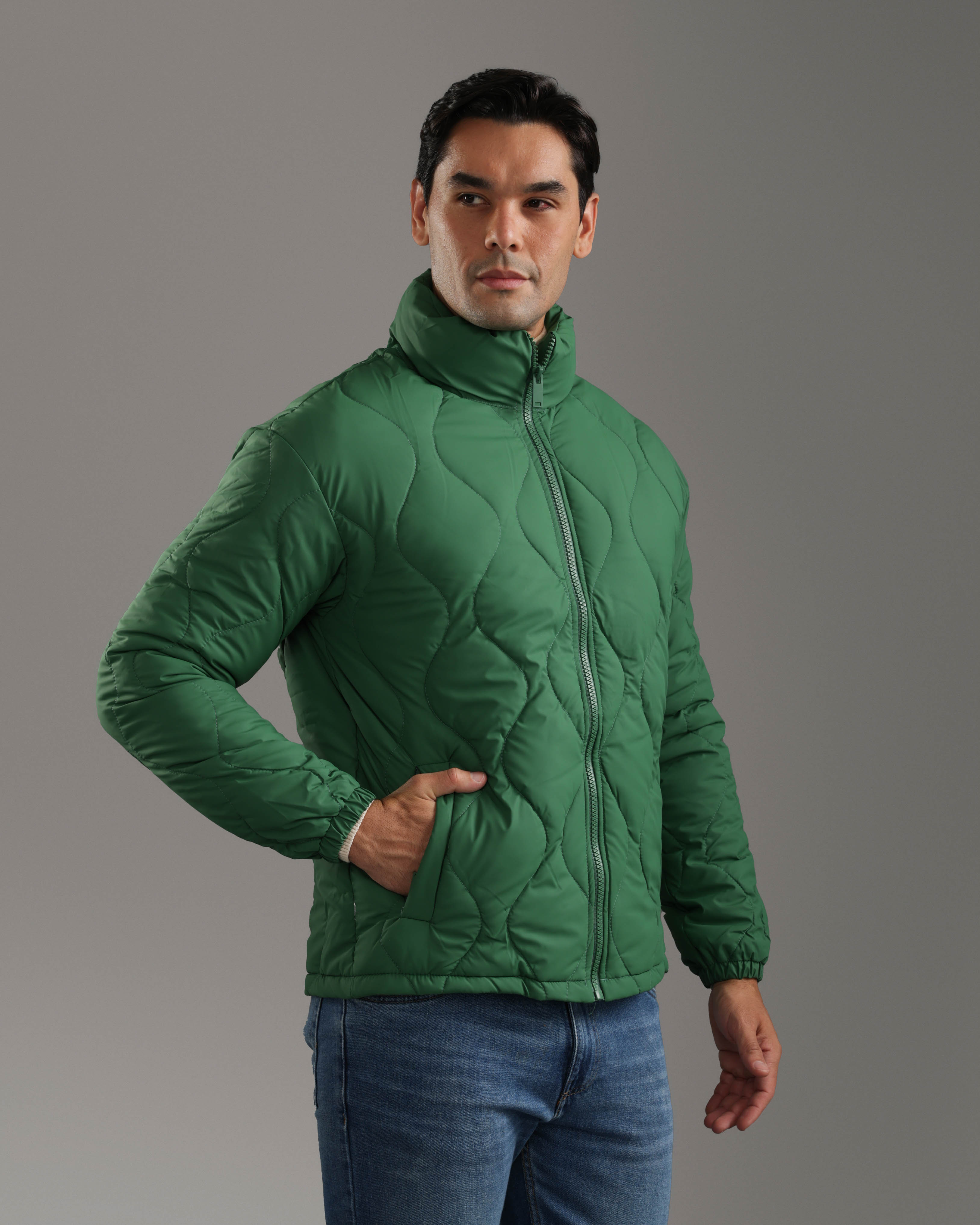 Green Puffer Jacket