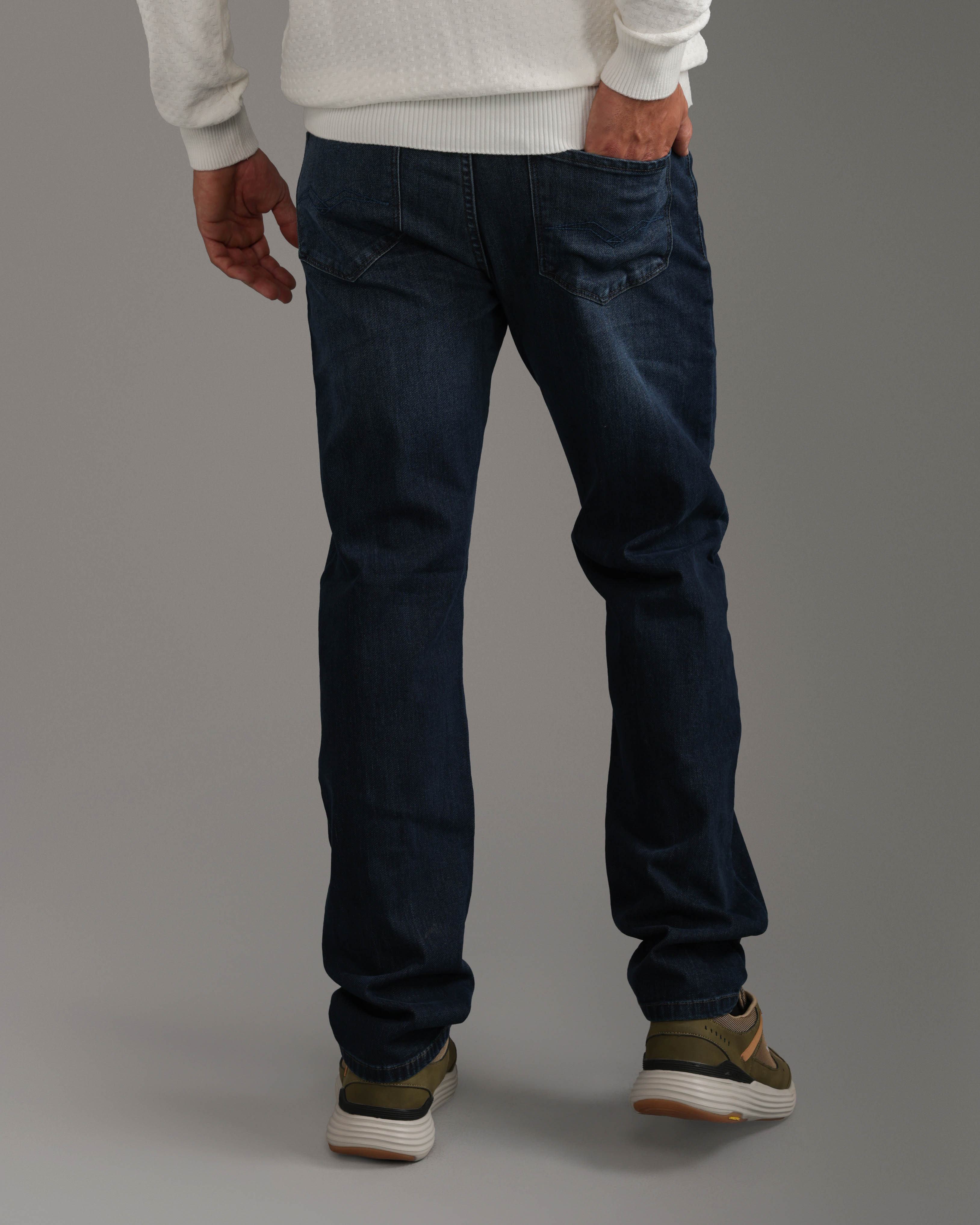 Navy Regular Fit Jeans