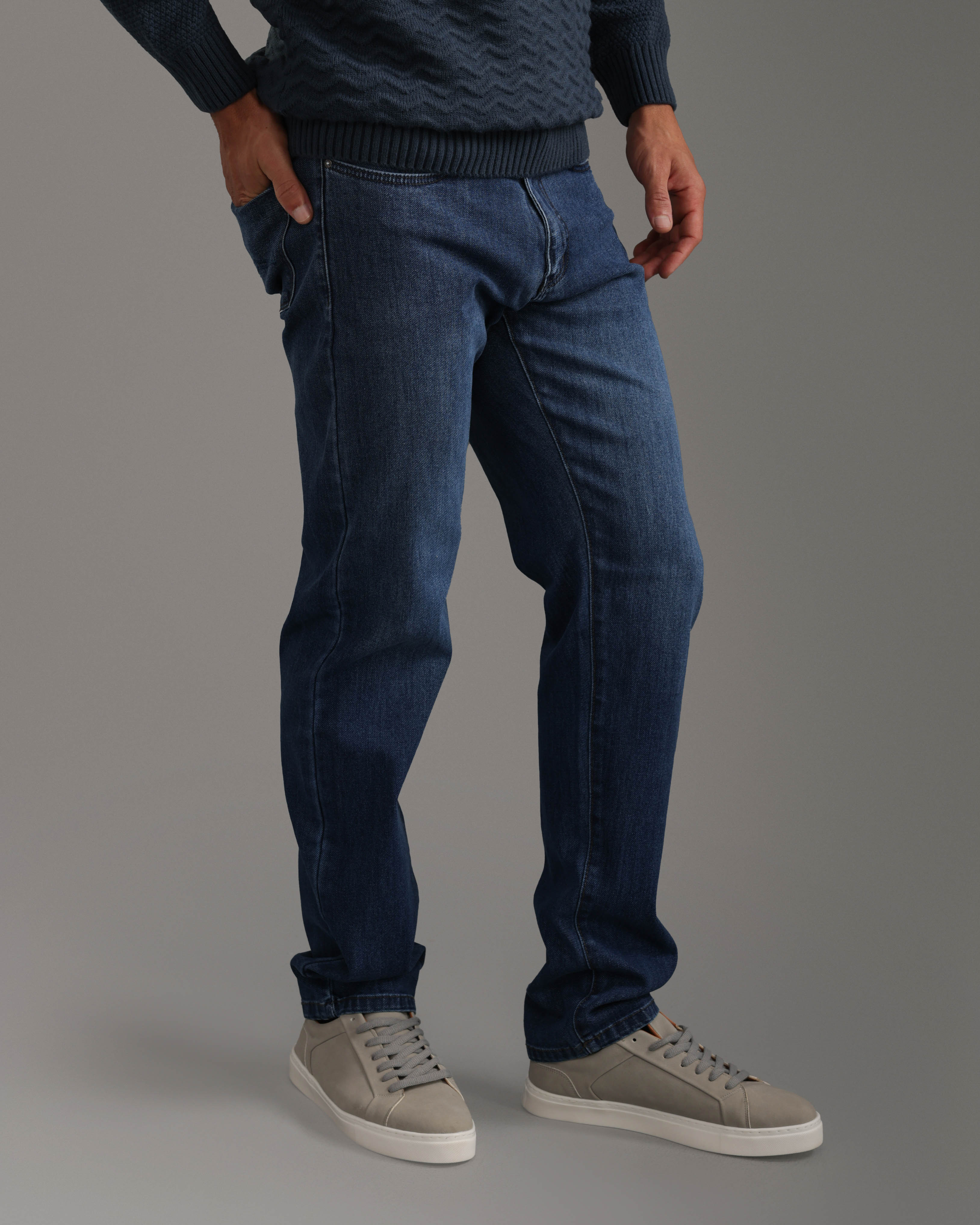 Dark Blue Regular Fit Jeans