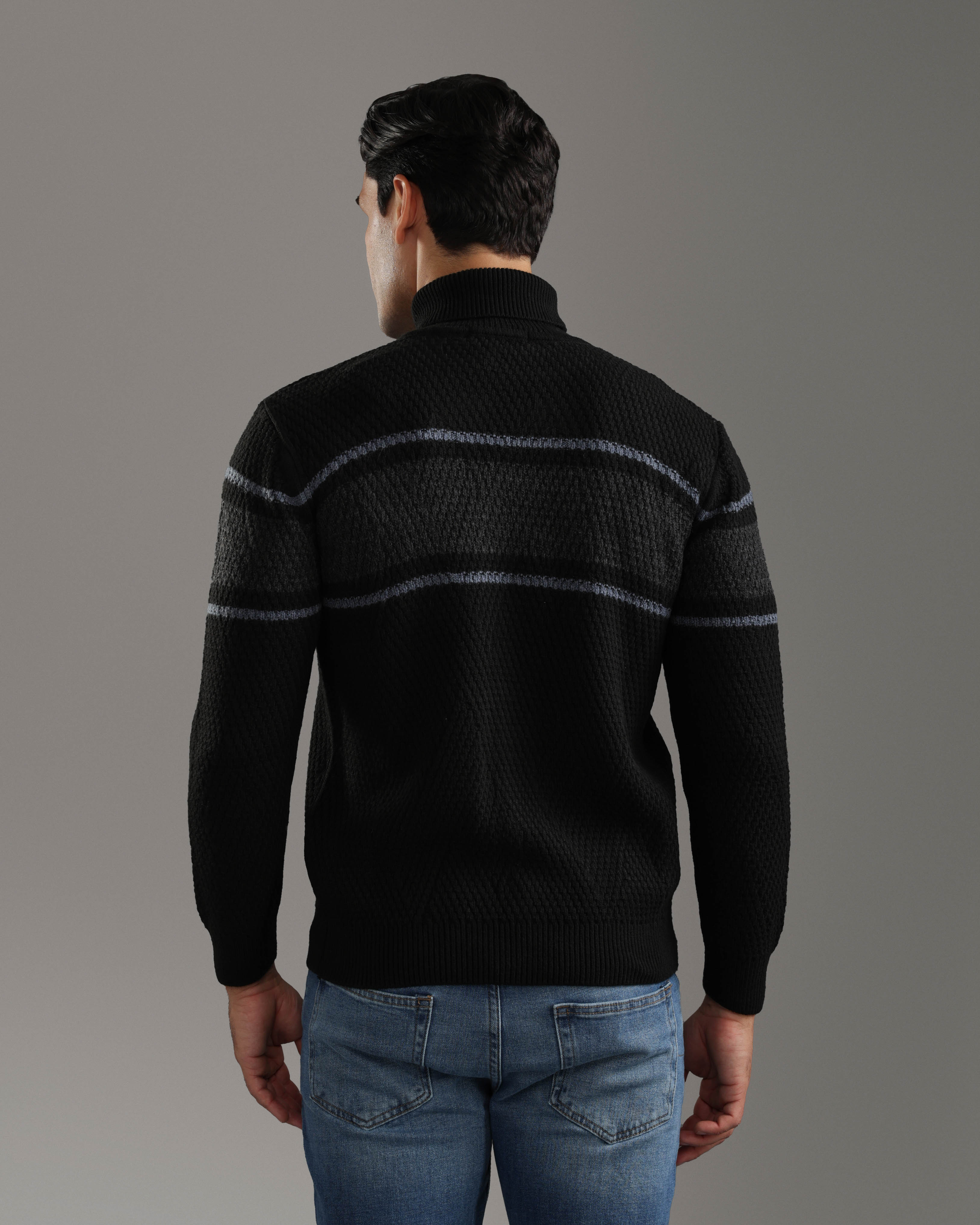 Black Turtleneck Pullover