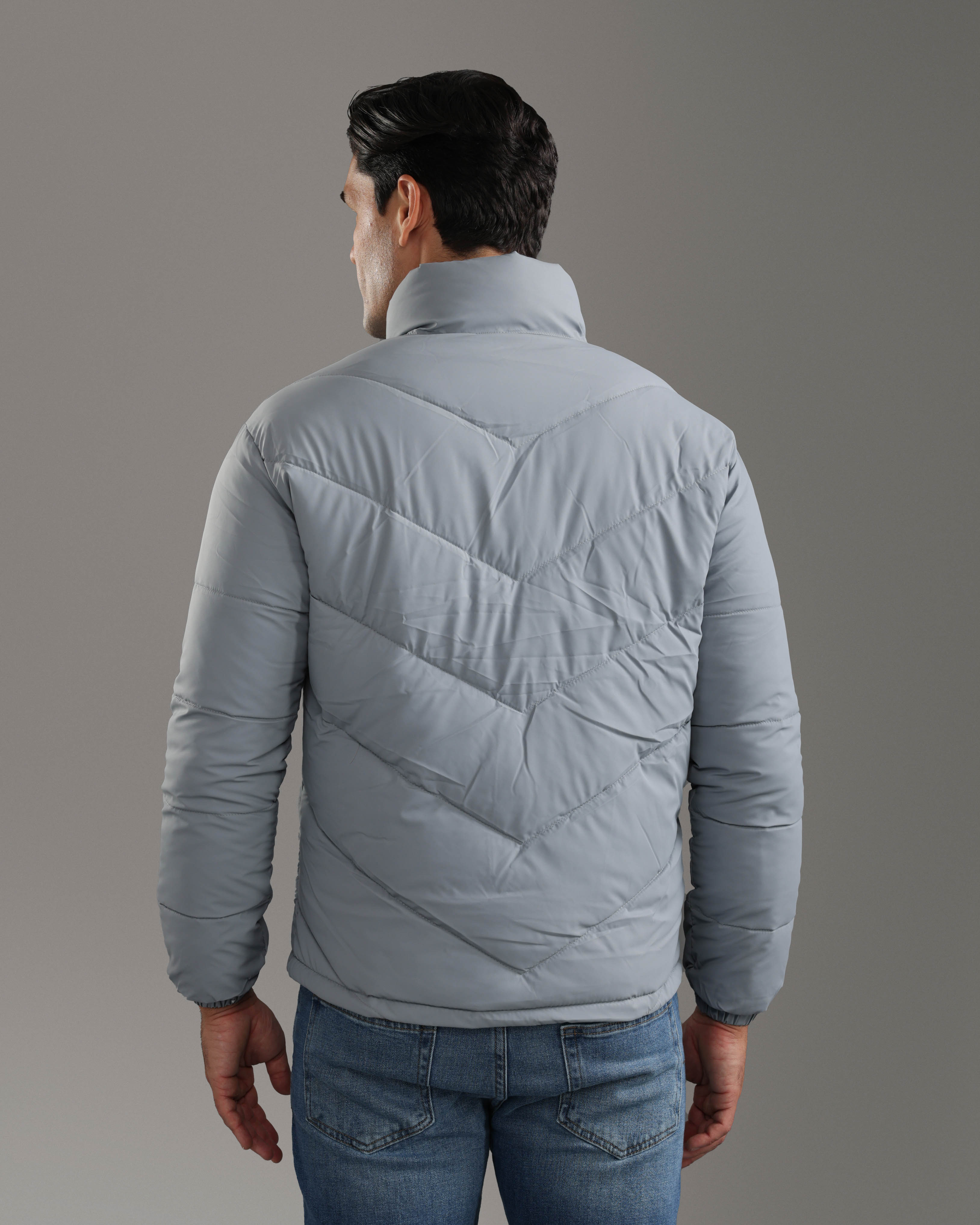 Light Grey Puffer Jacket