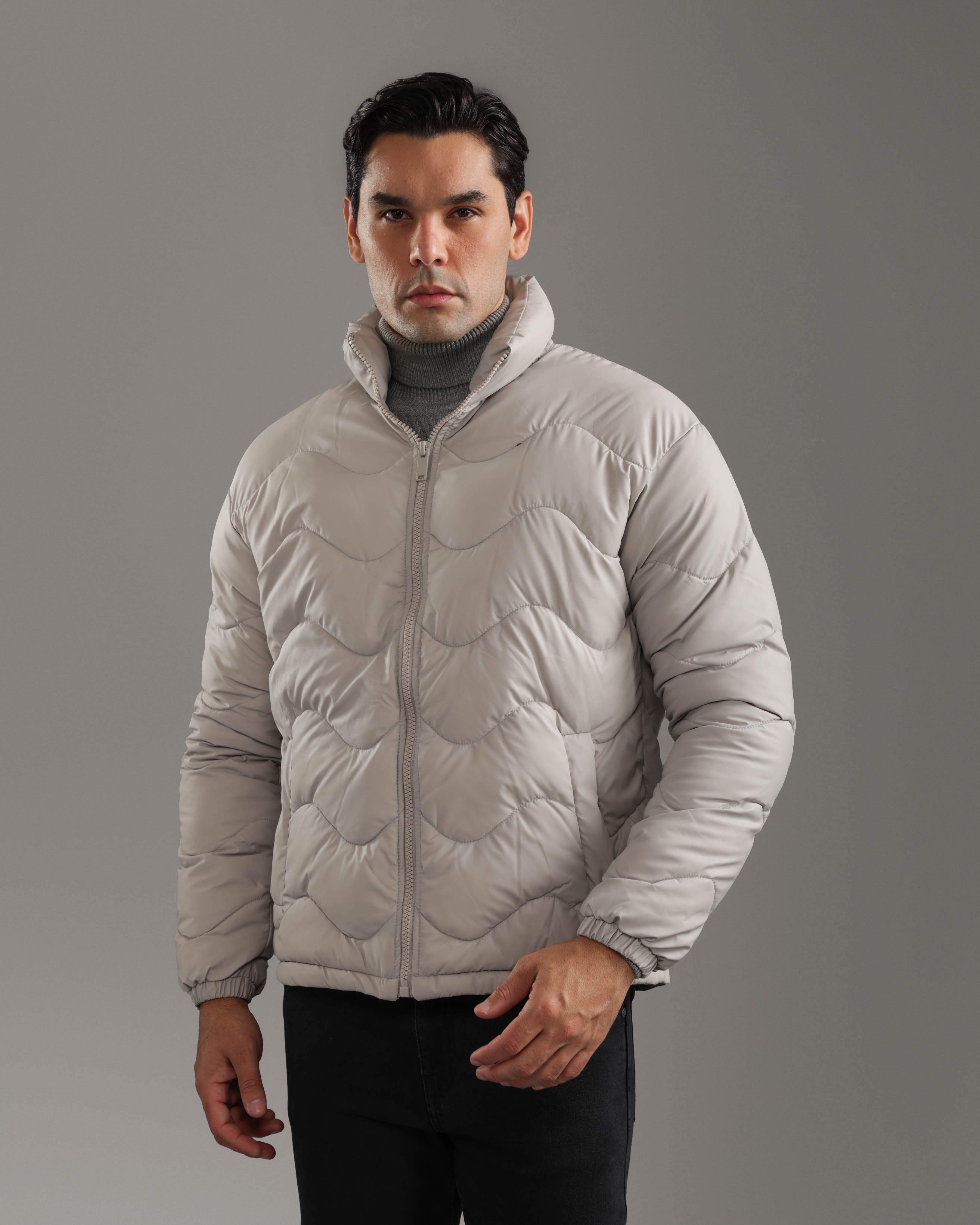 Silver Quilted Jacket