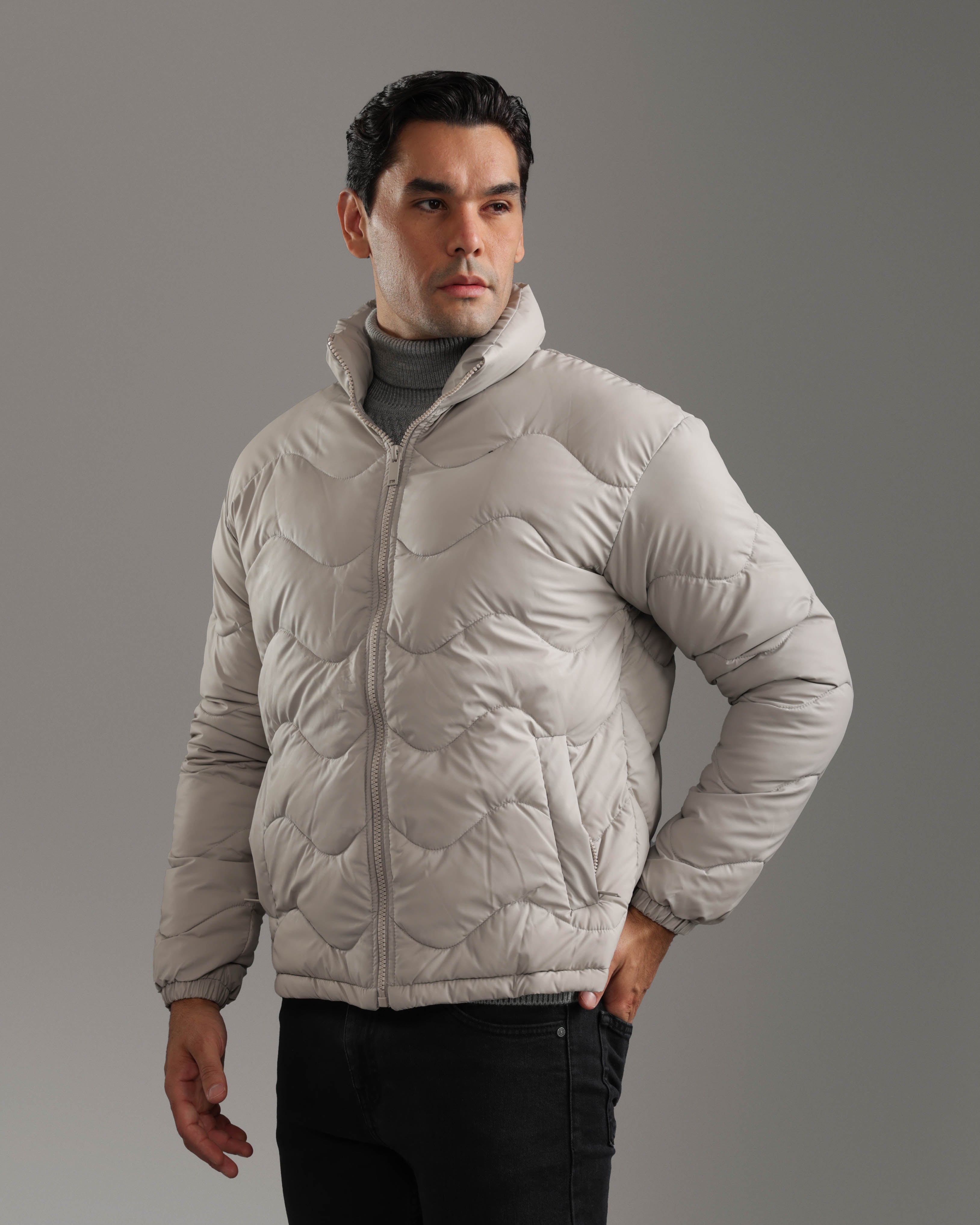 Silver Quilted Jacket