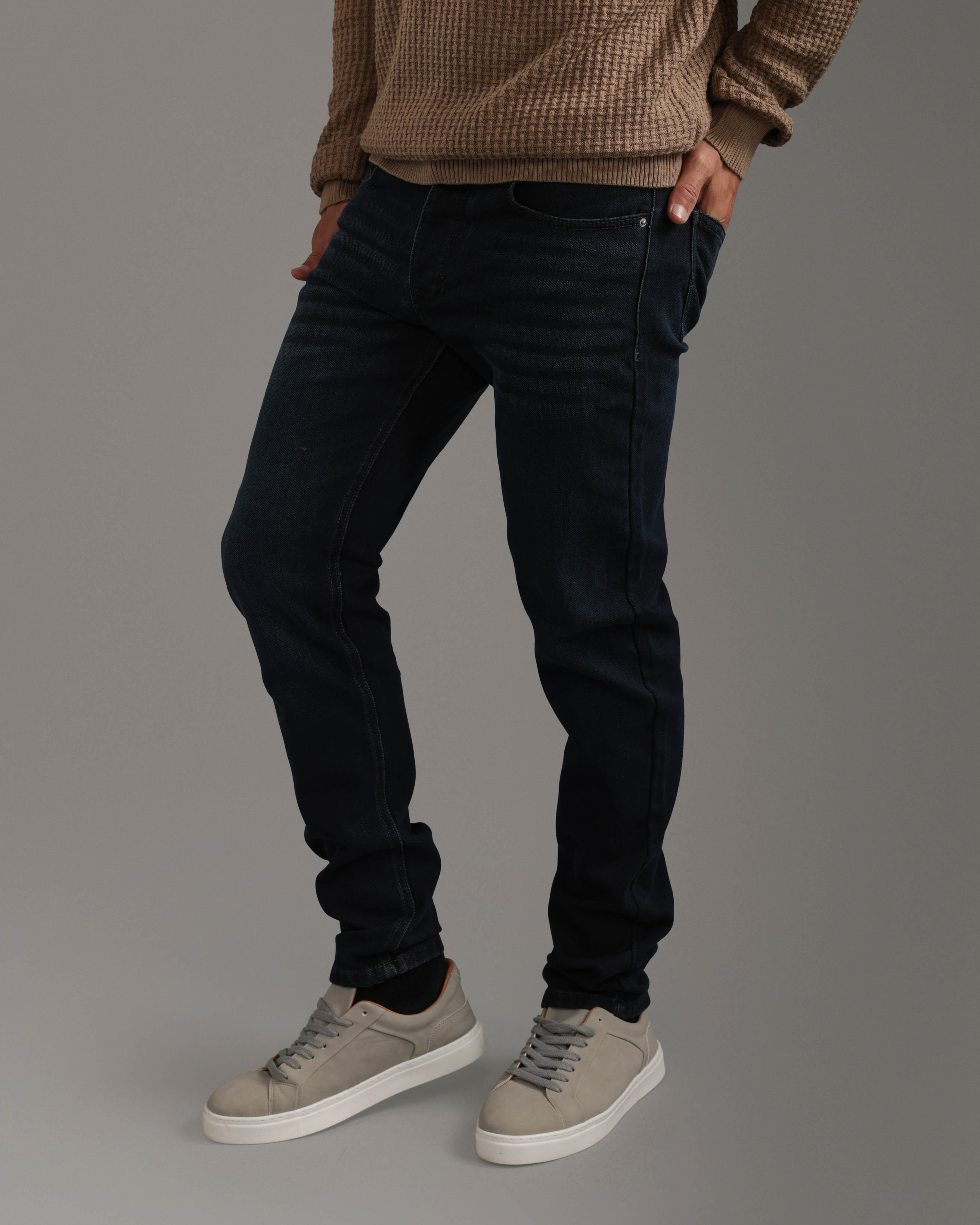 Slim Fit Navy Jeans