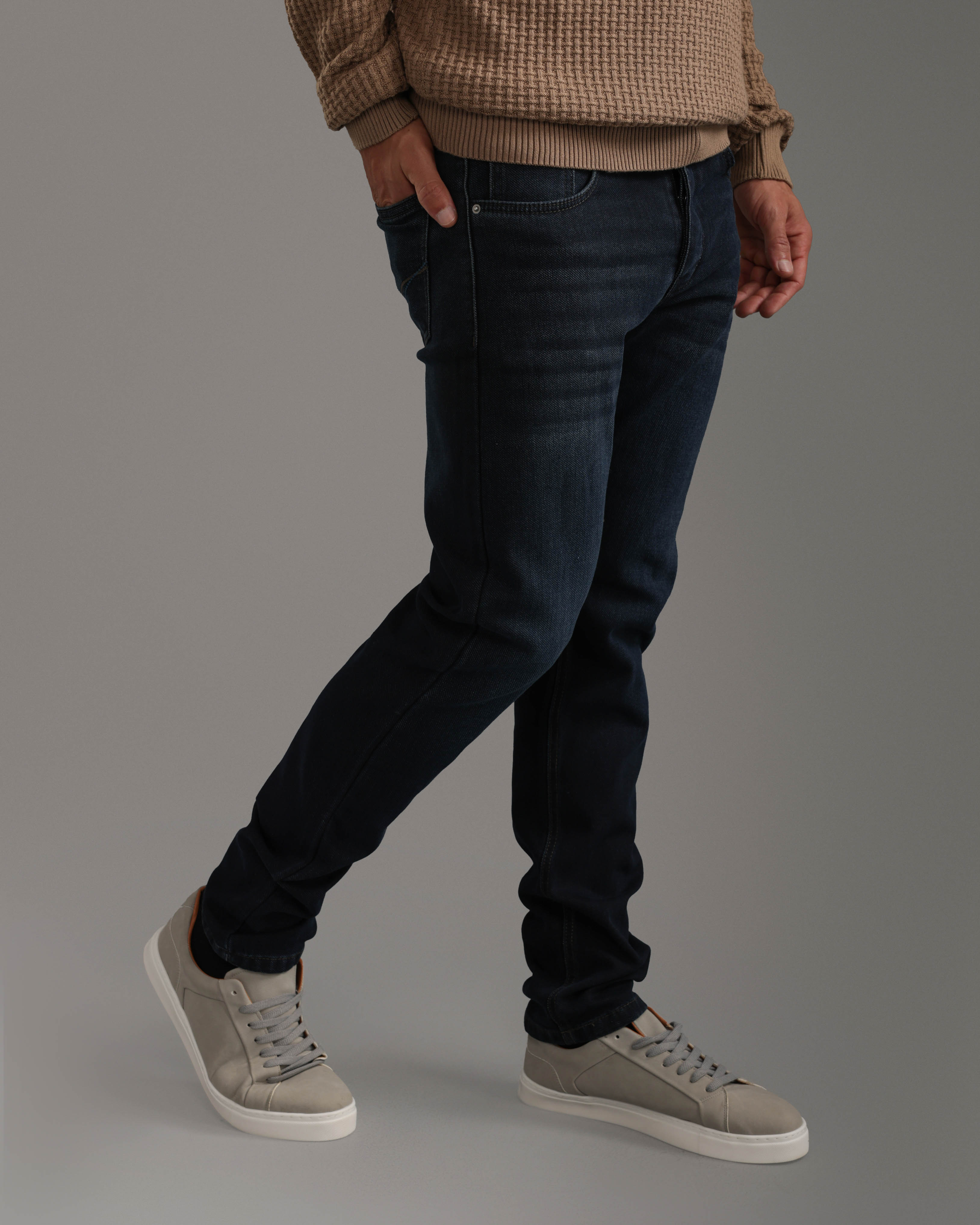 Slim Fit Navy Jeans