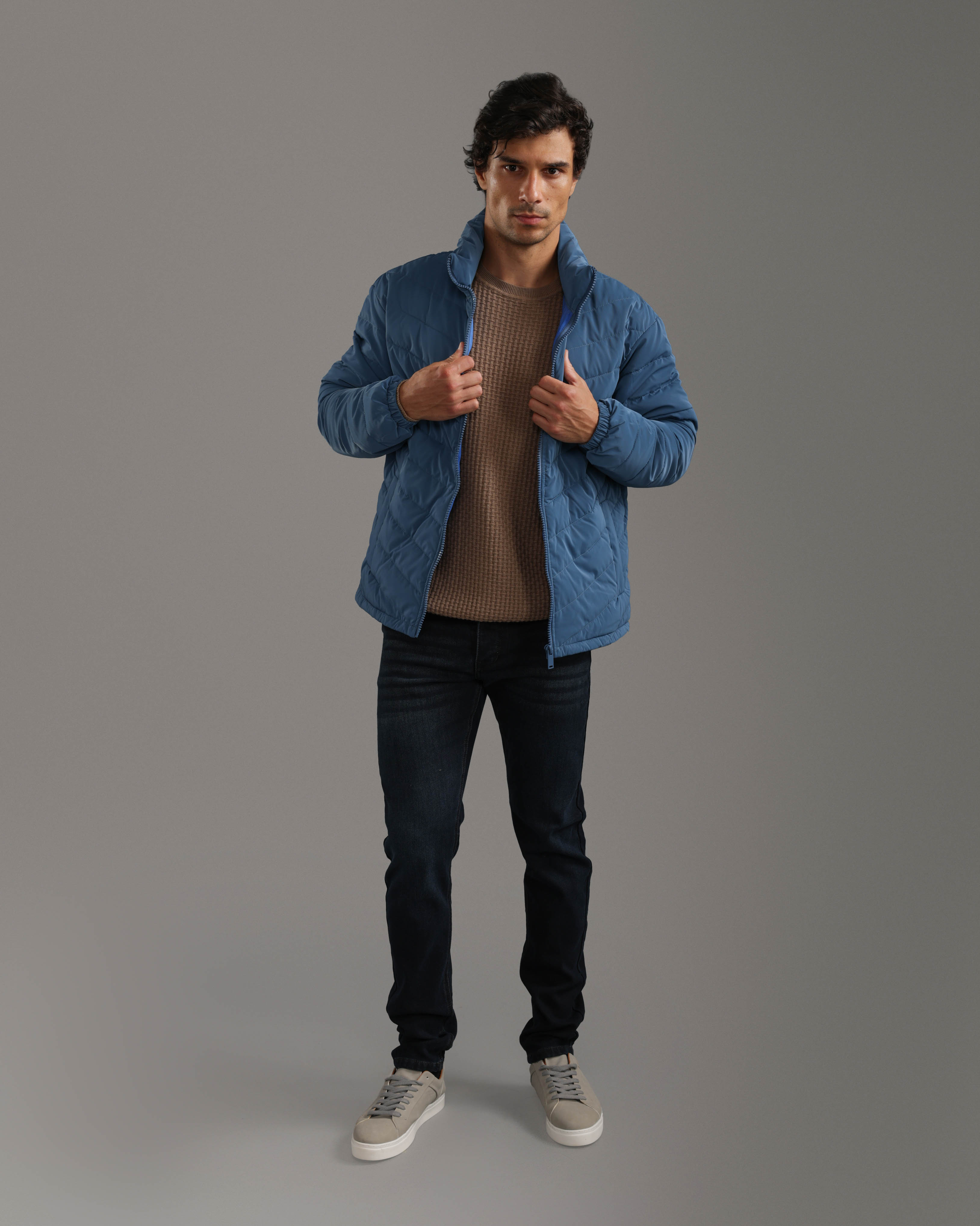 Indigo Puffer Jacket