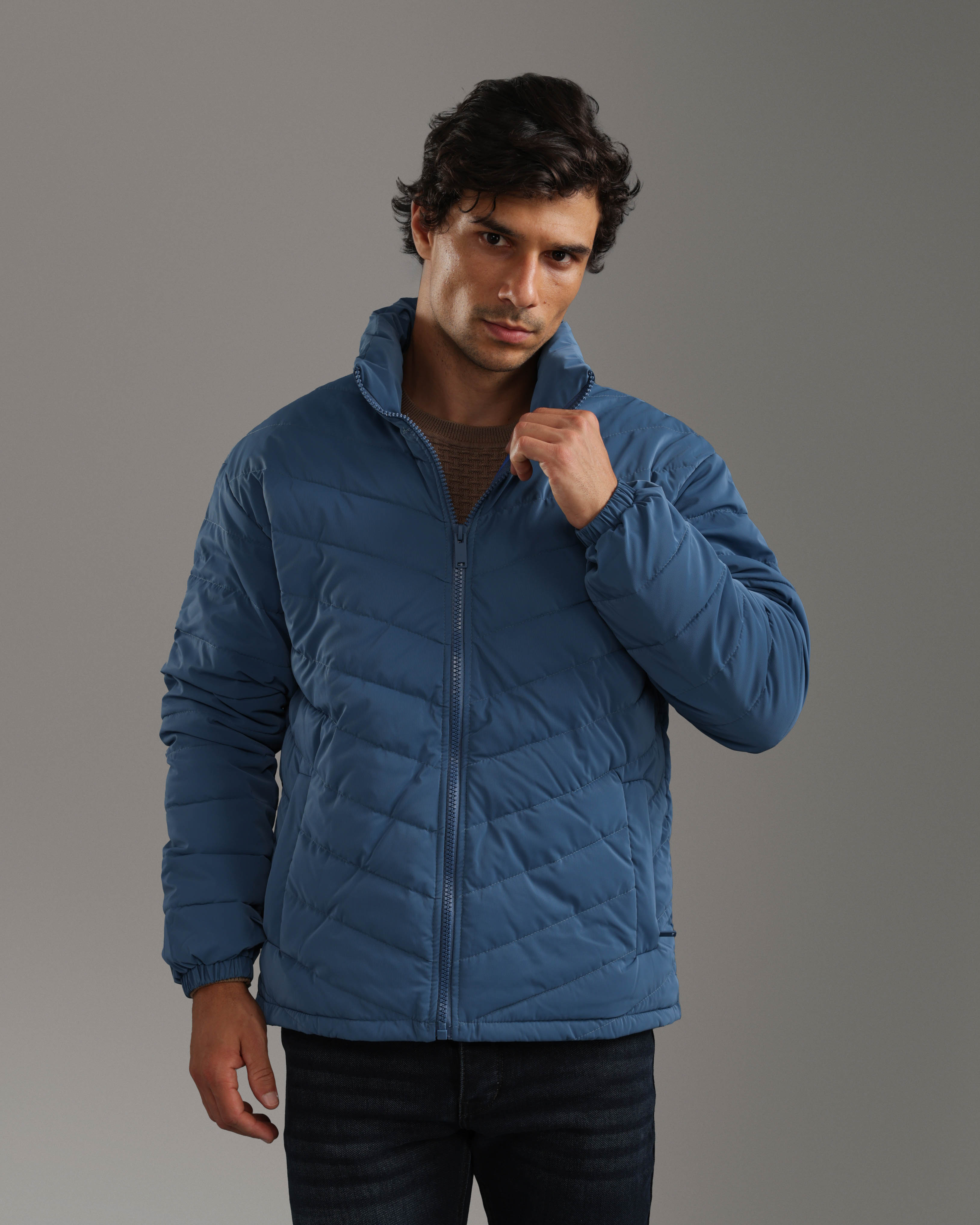 Indigo Puffer Jacket