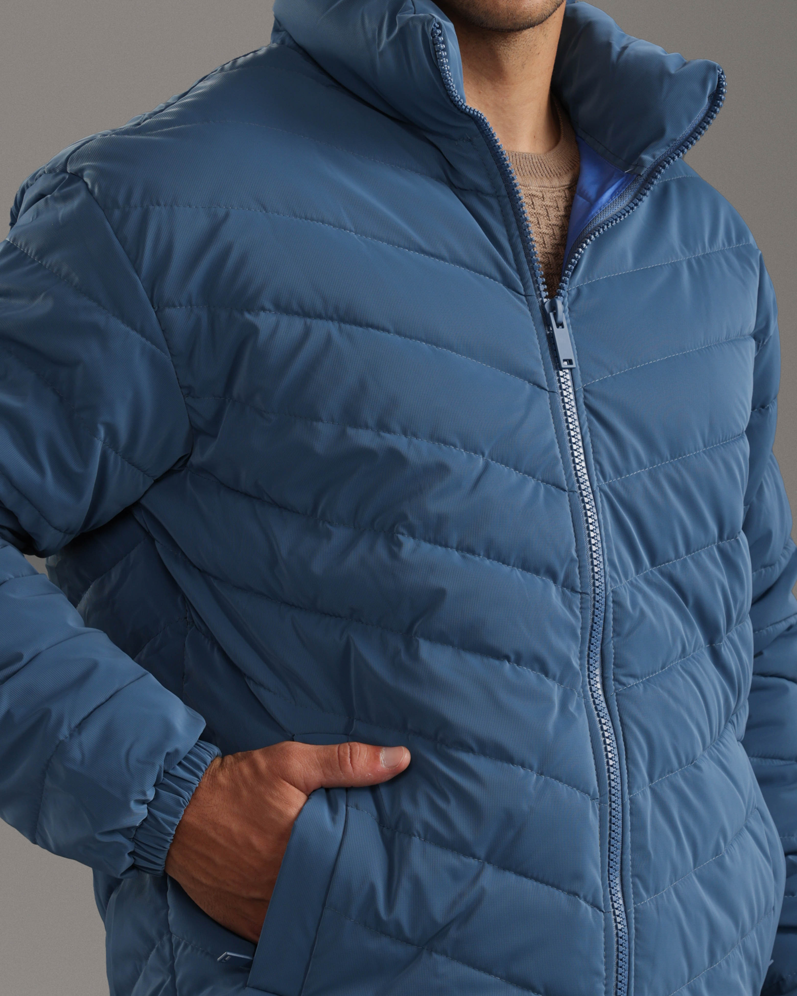 Indigo Puffer Jacket