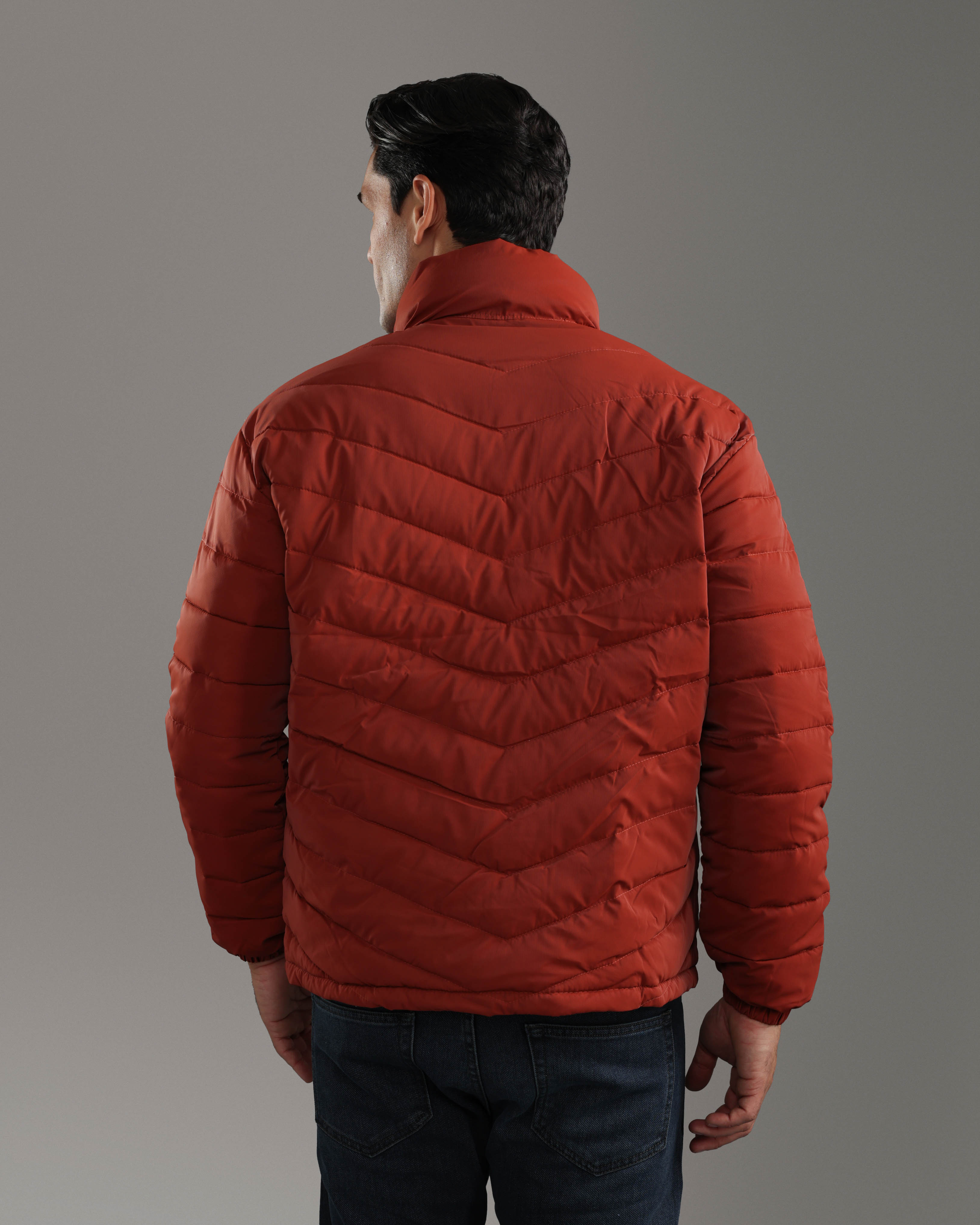 Burgundy Puffer Jacket