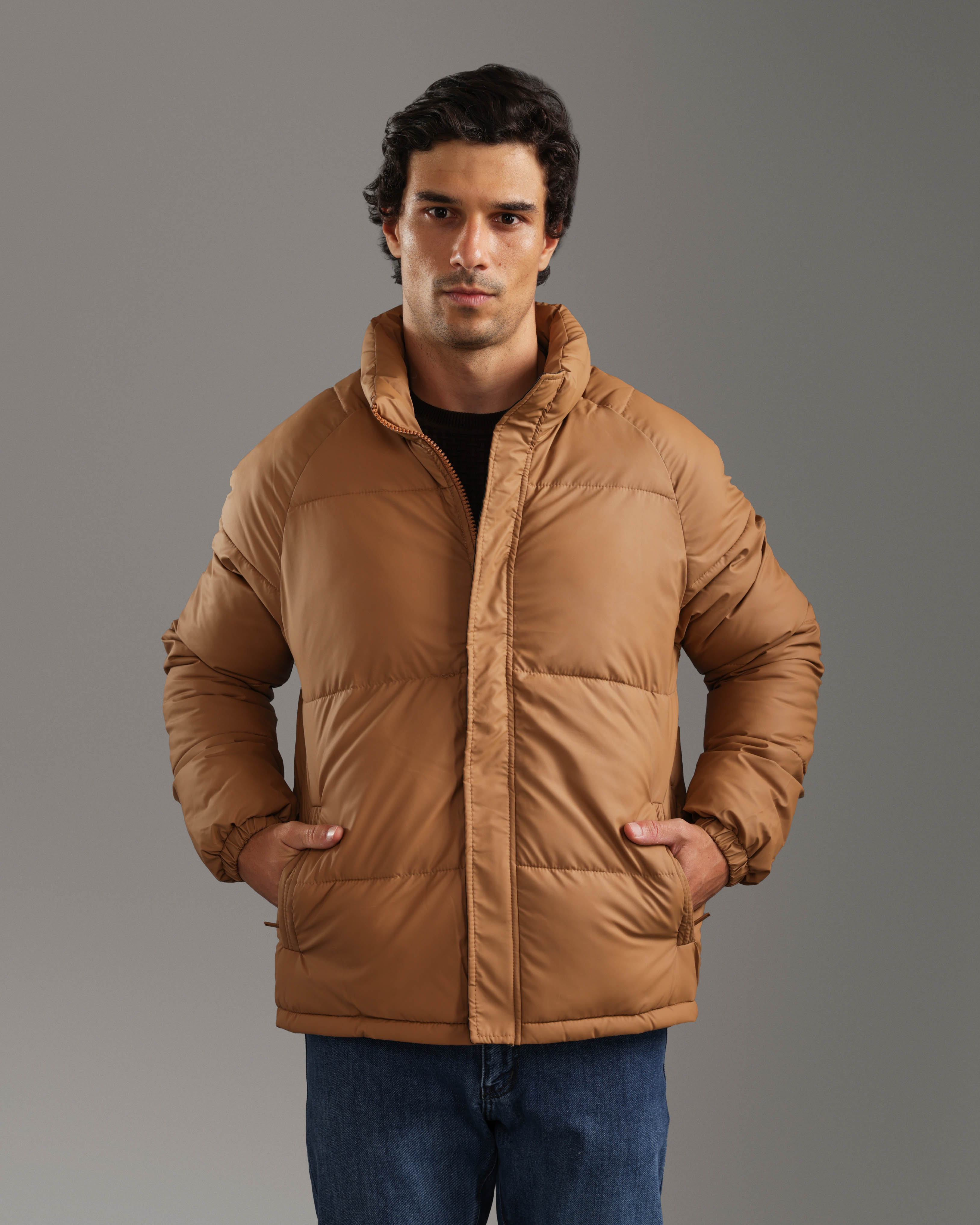Camel Puffer Jacket