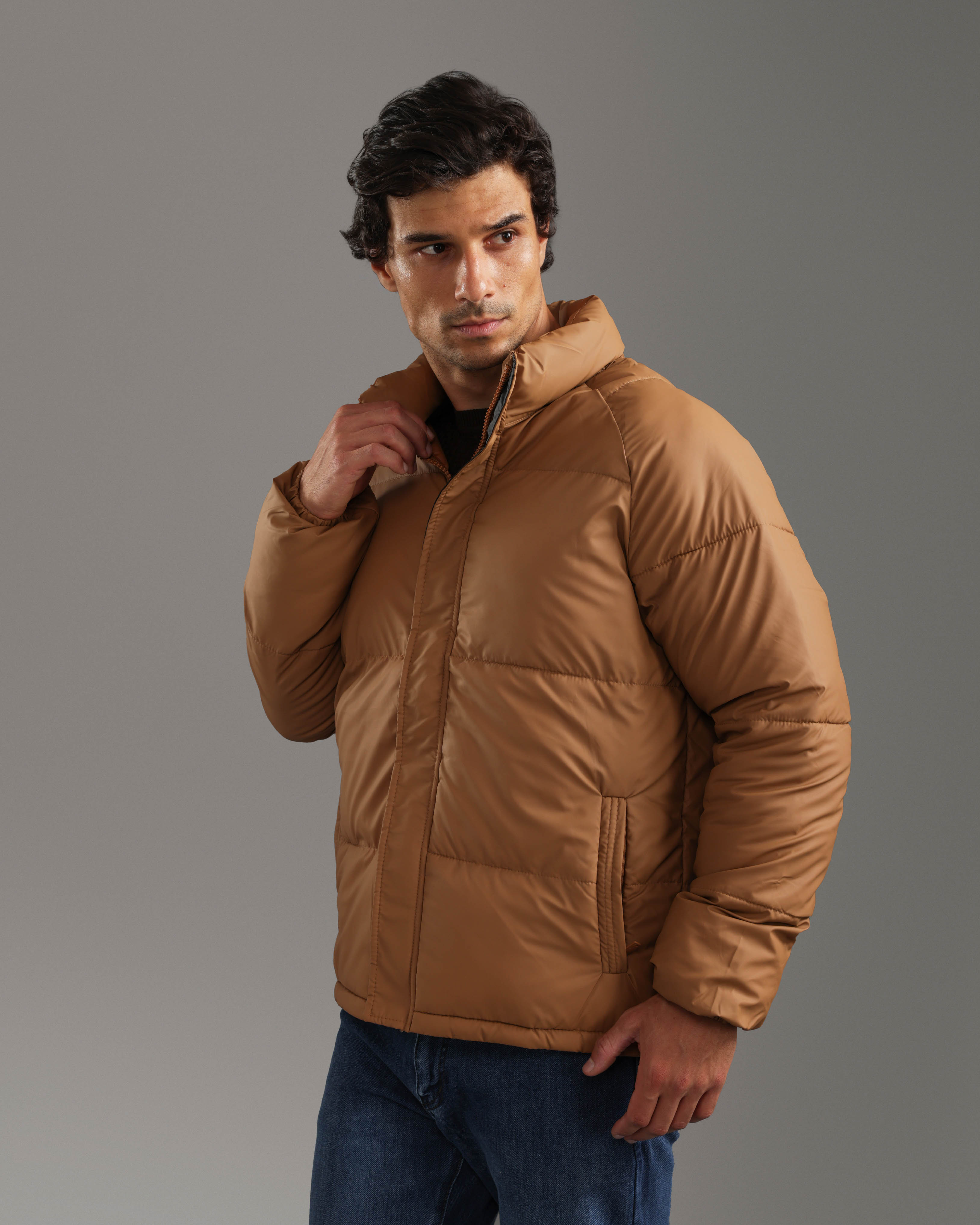Camel Puffer Jacket