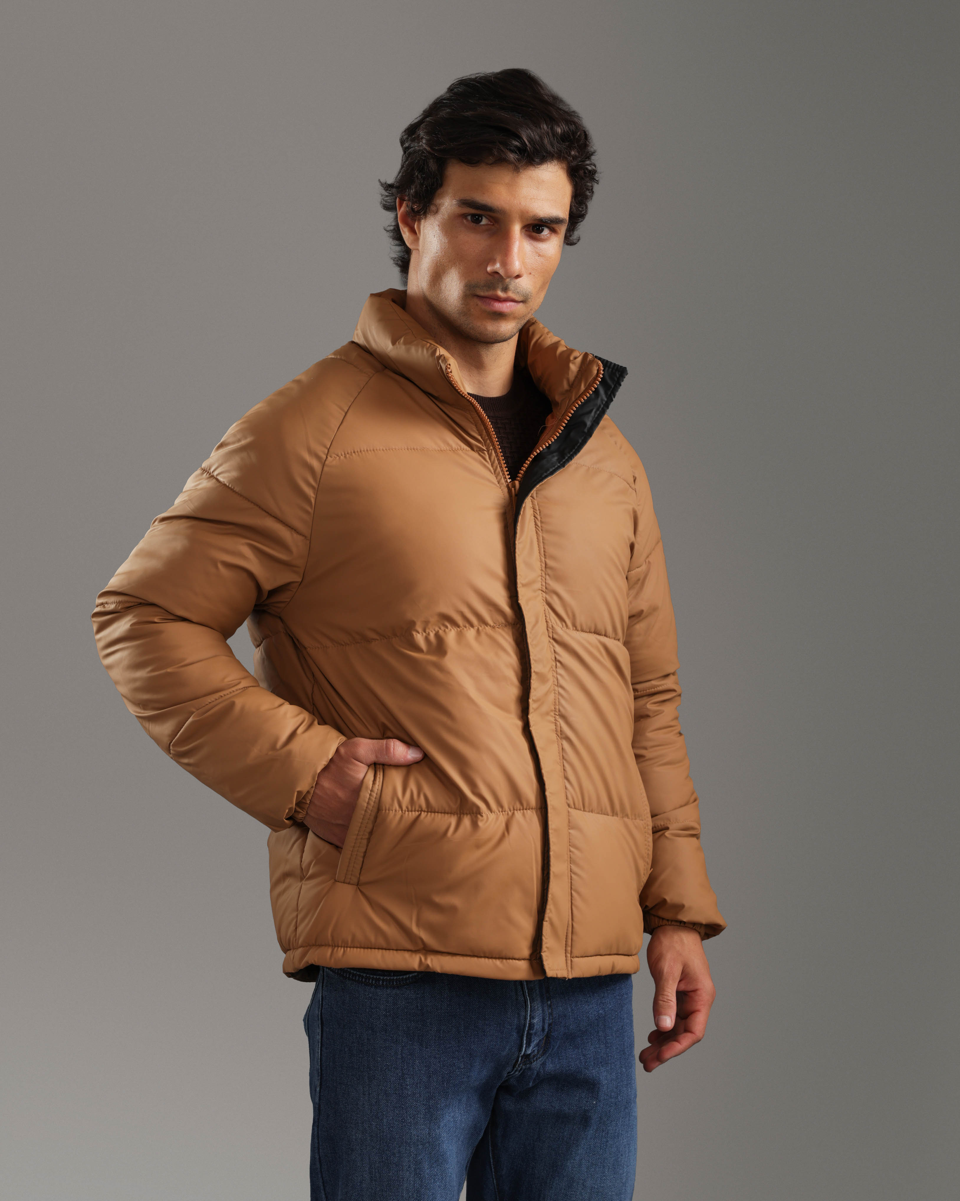 Camel Puffer Jacket