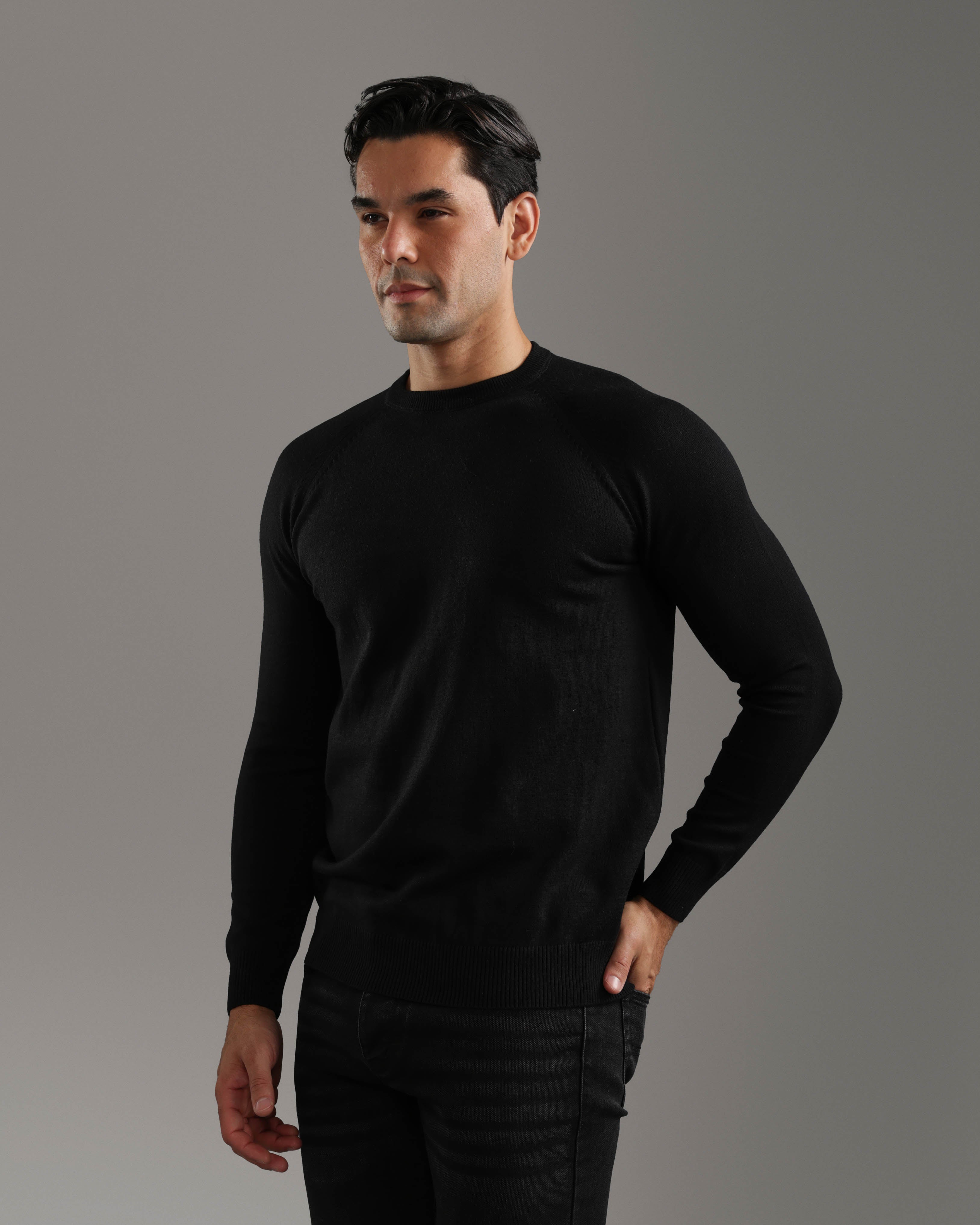 Black Classic Pullover