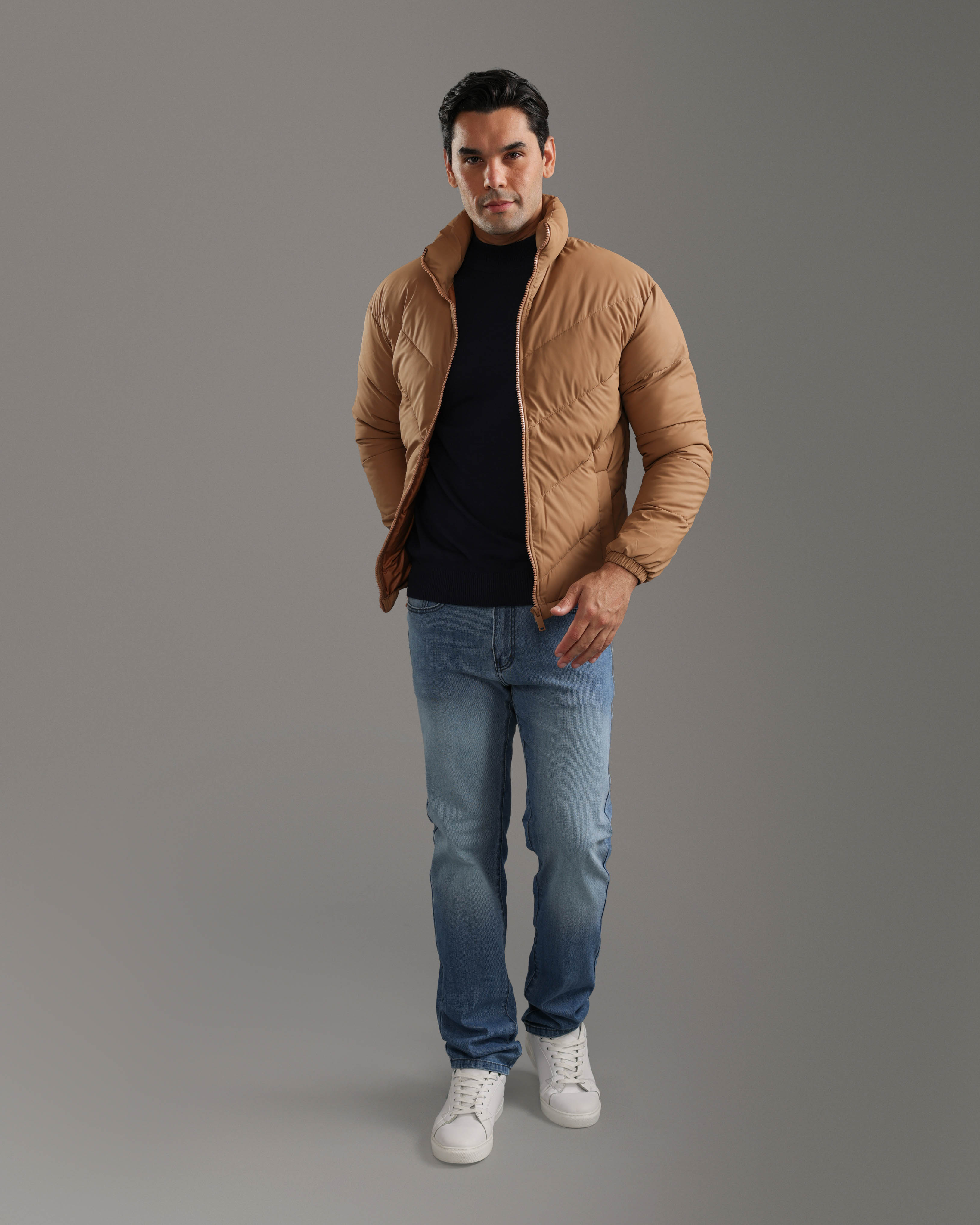 Camel Puffer Jacket