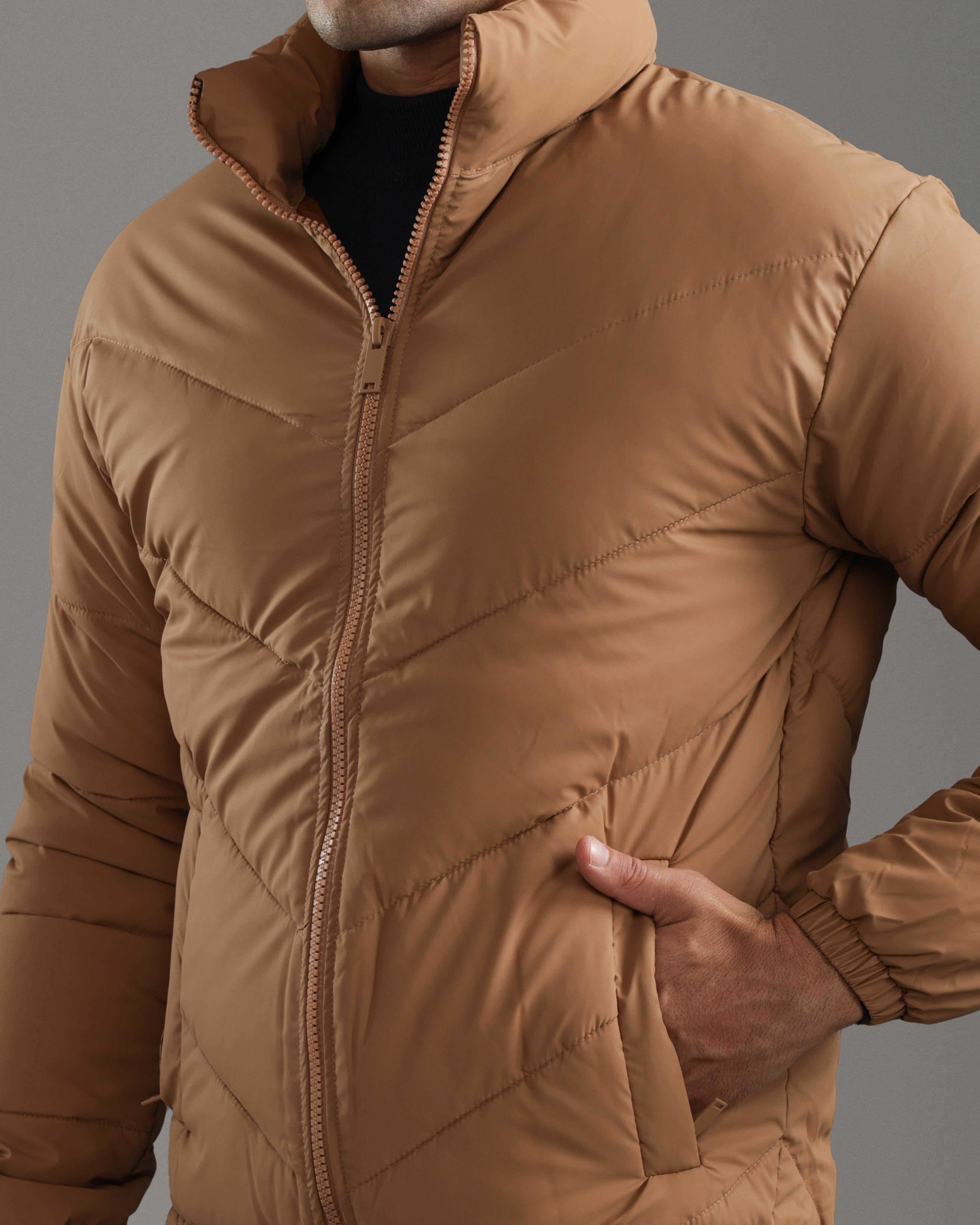 Camel Puffer Jacket