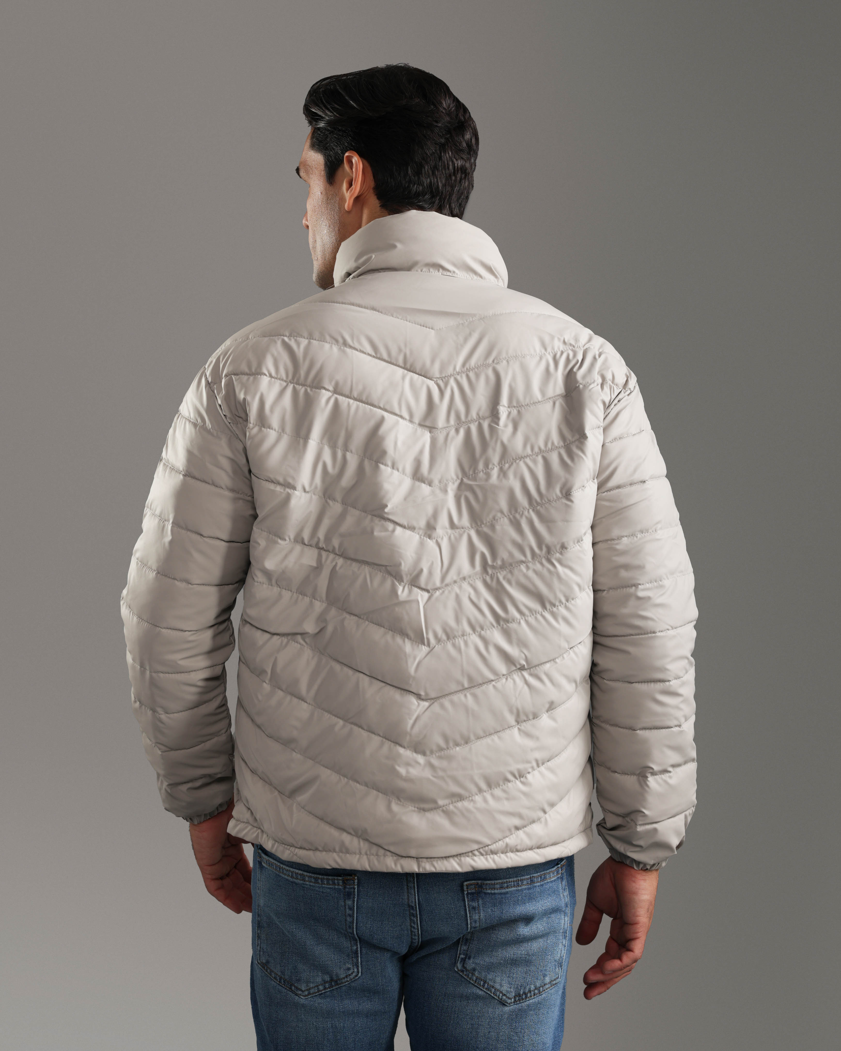 Silver Puffer Jacket
