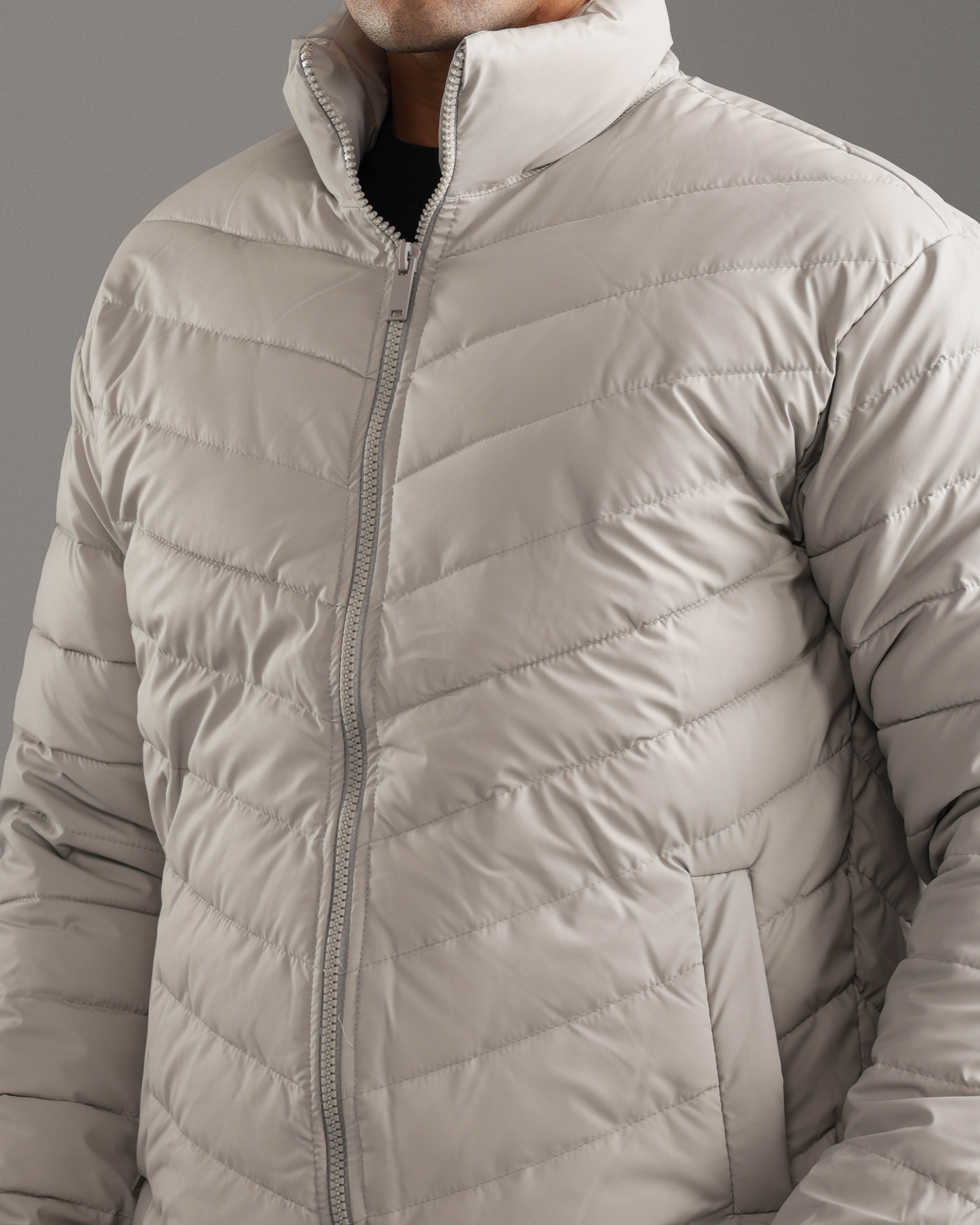 Silver Puffer Jacket
