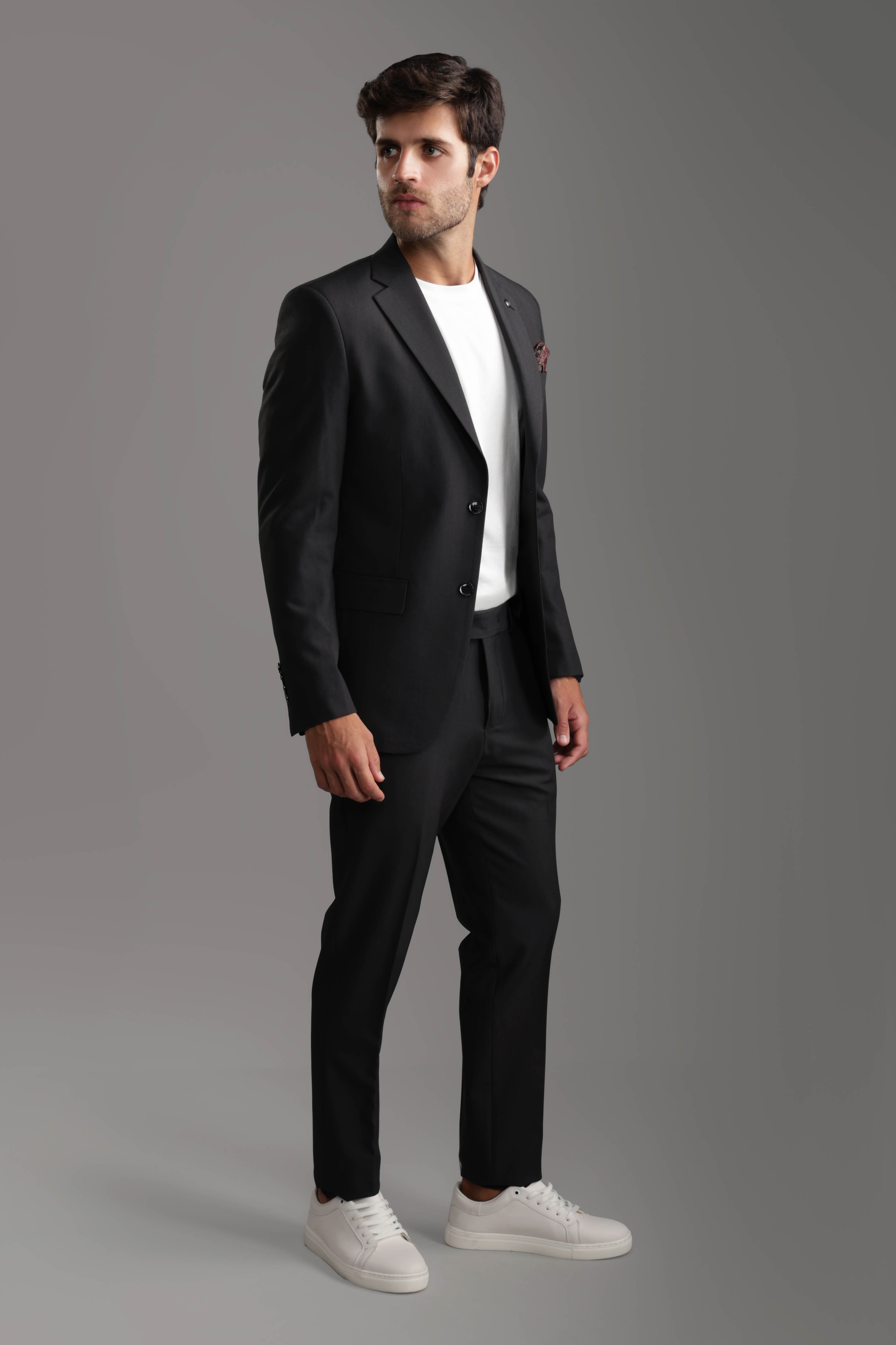 Slim Fit Charcoal Suit
