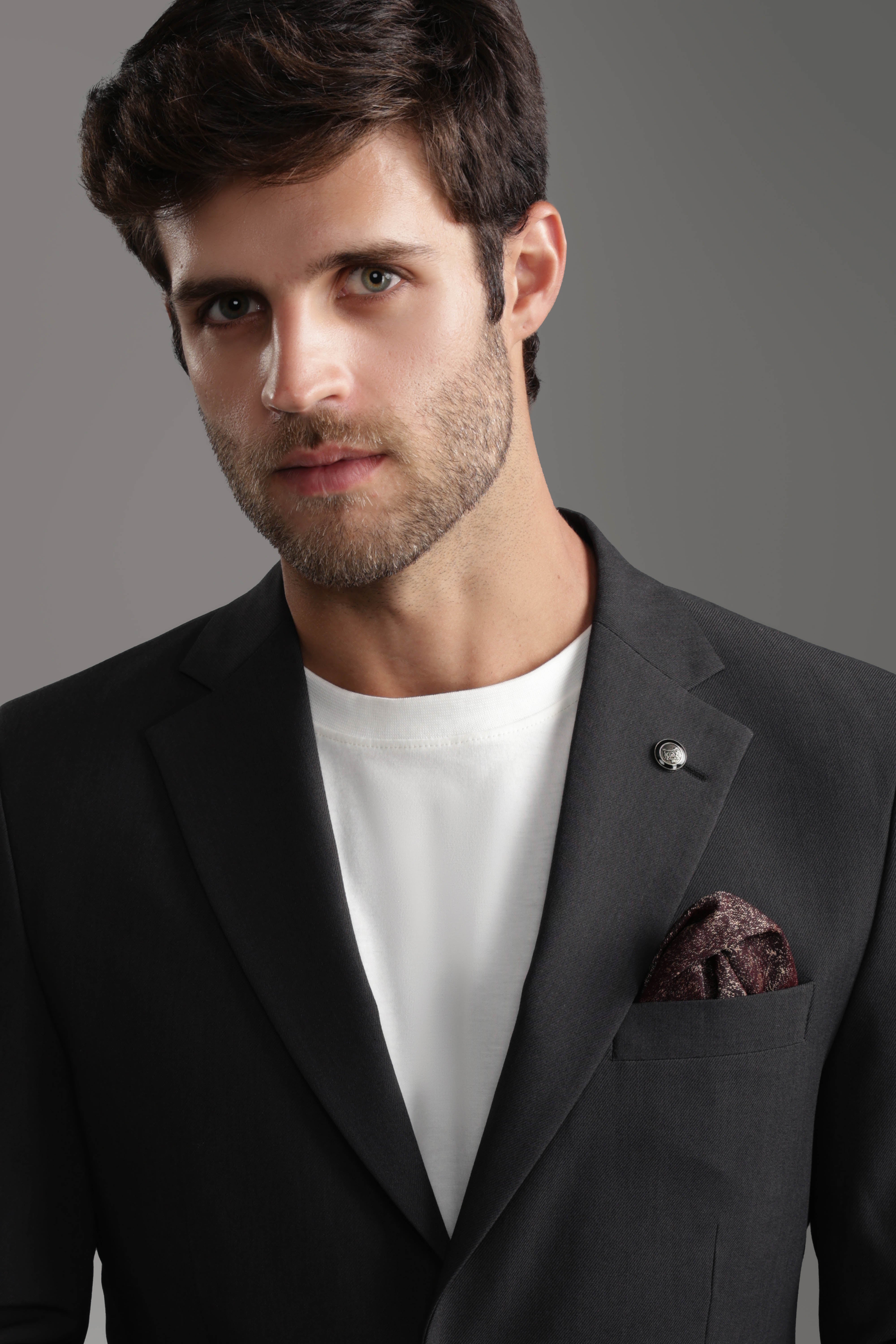 Slim Fit Charcoal Suit