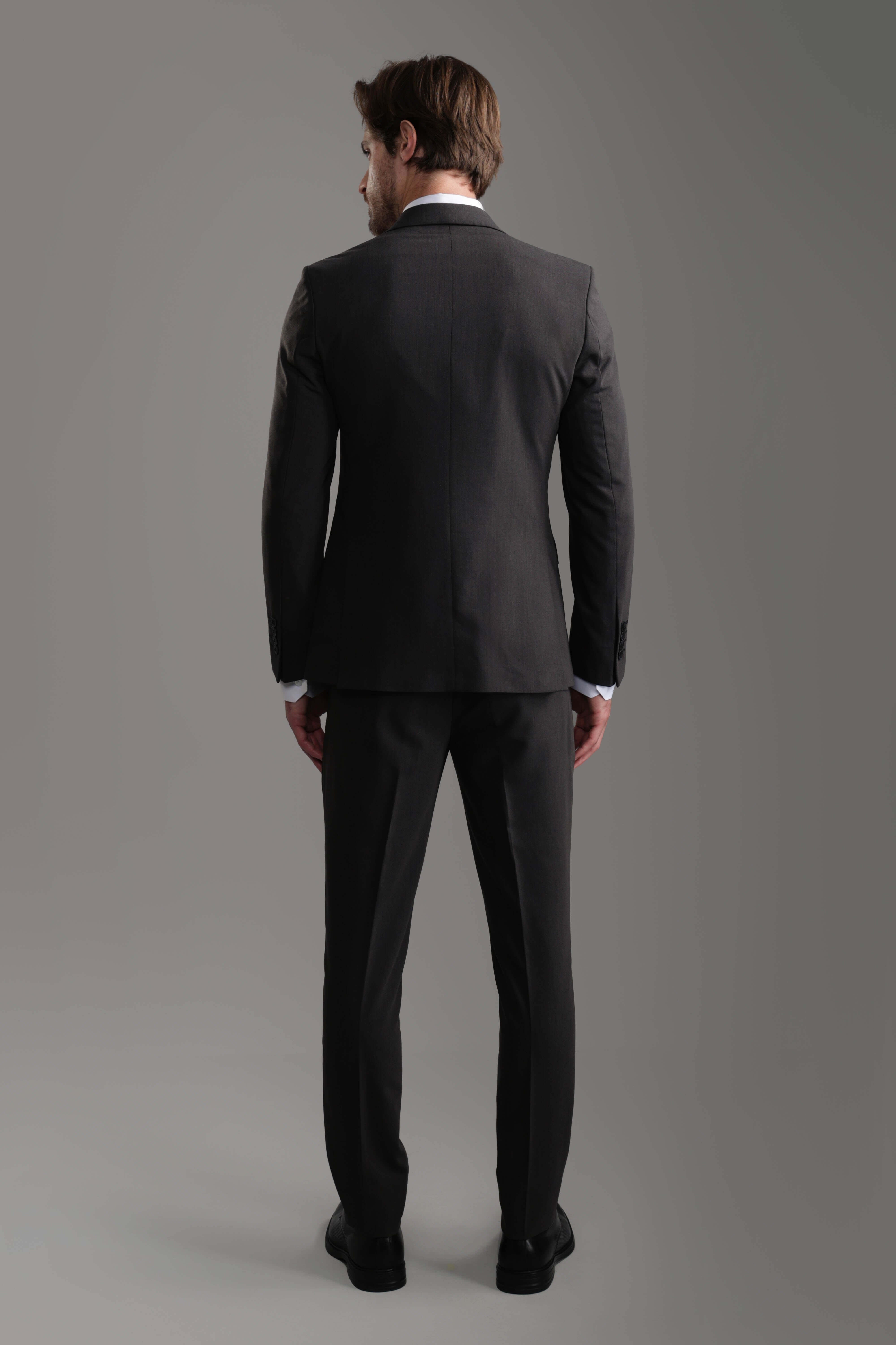 Slim Fit Charcoal Suit