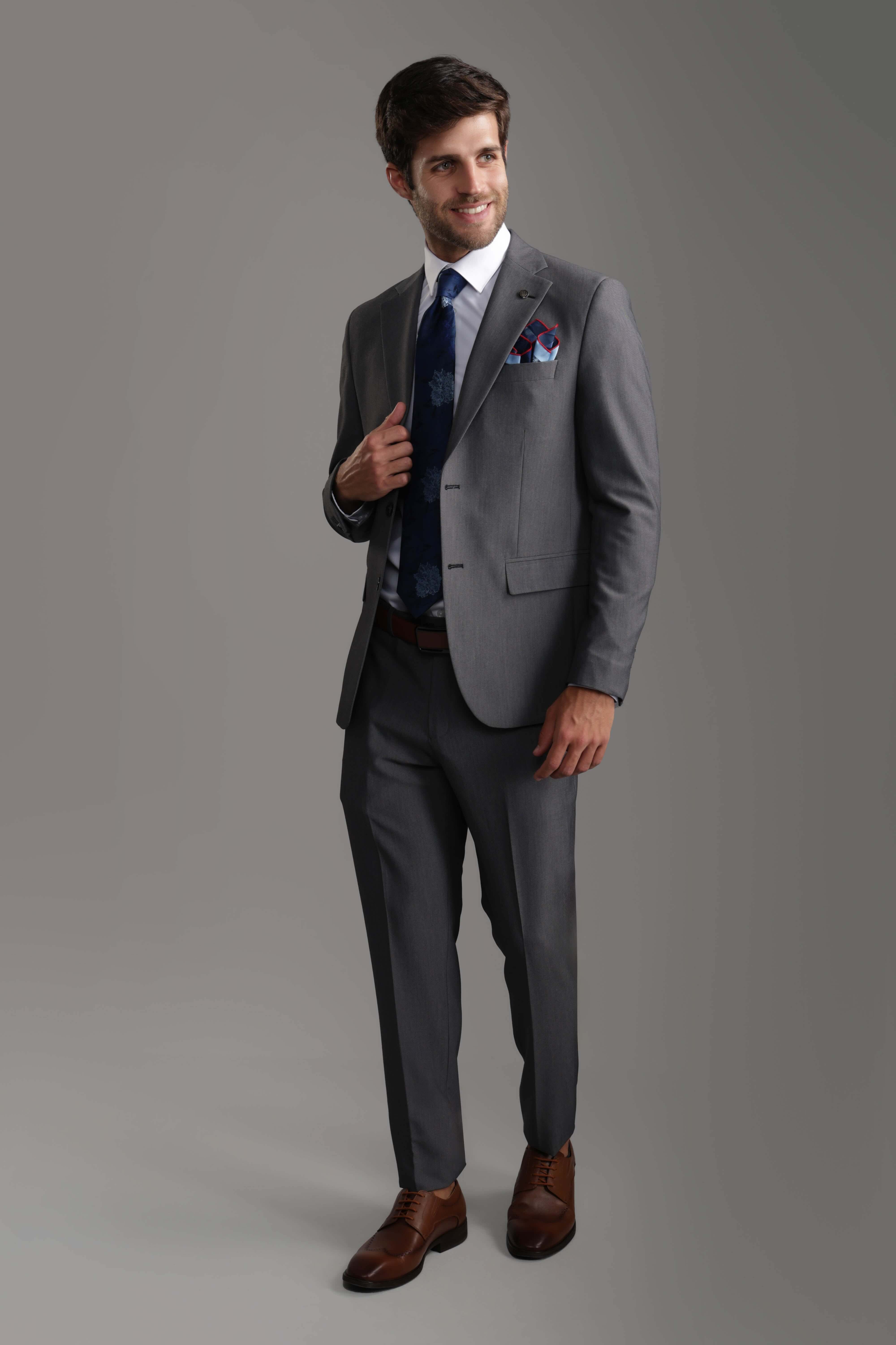 Slim Fit Gray Suit