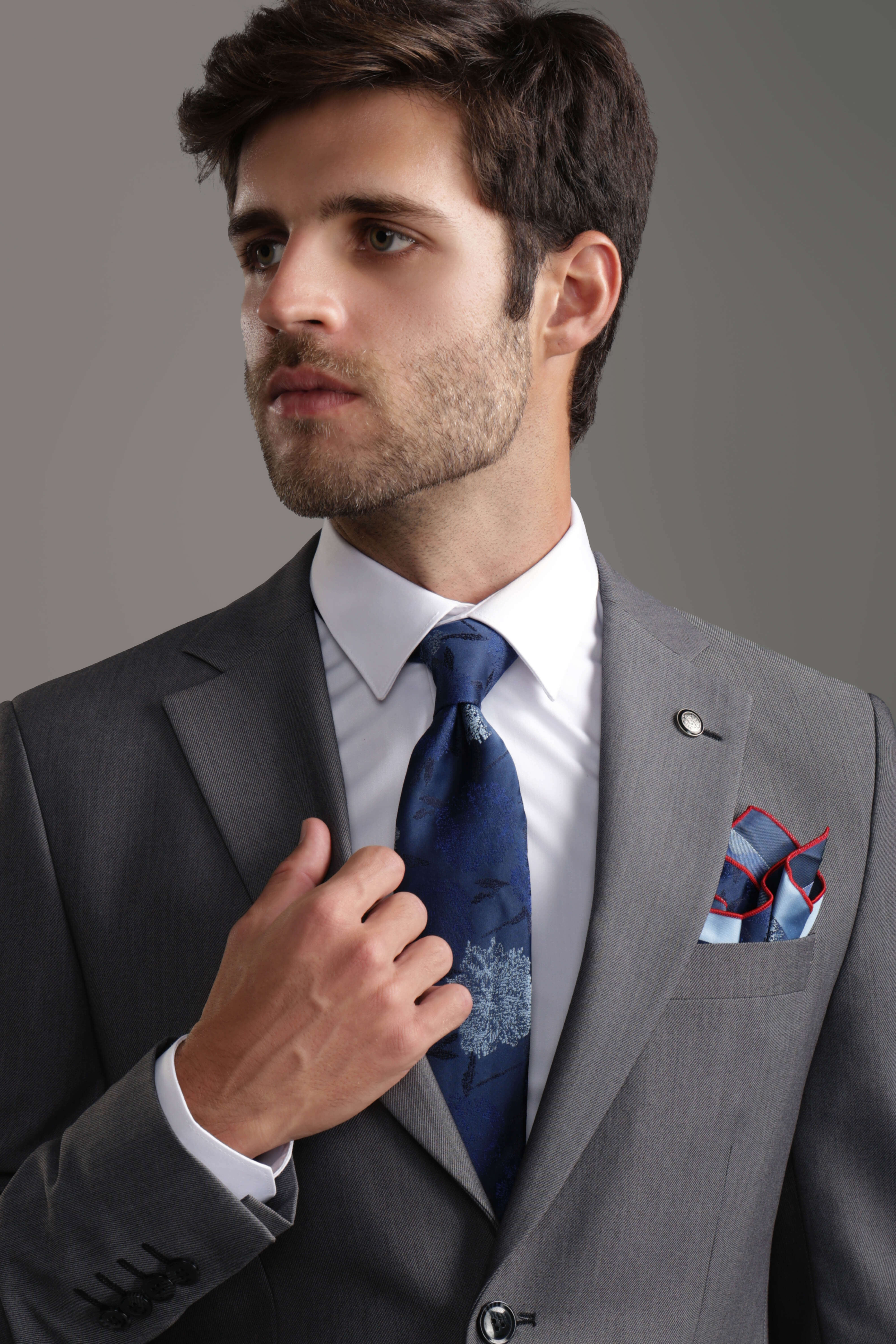 Slim Fit Gray Suit