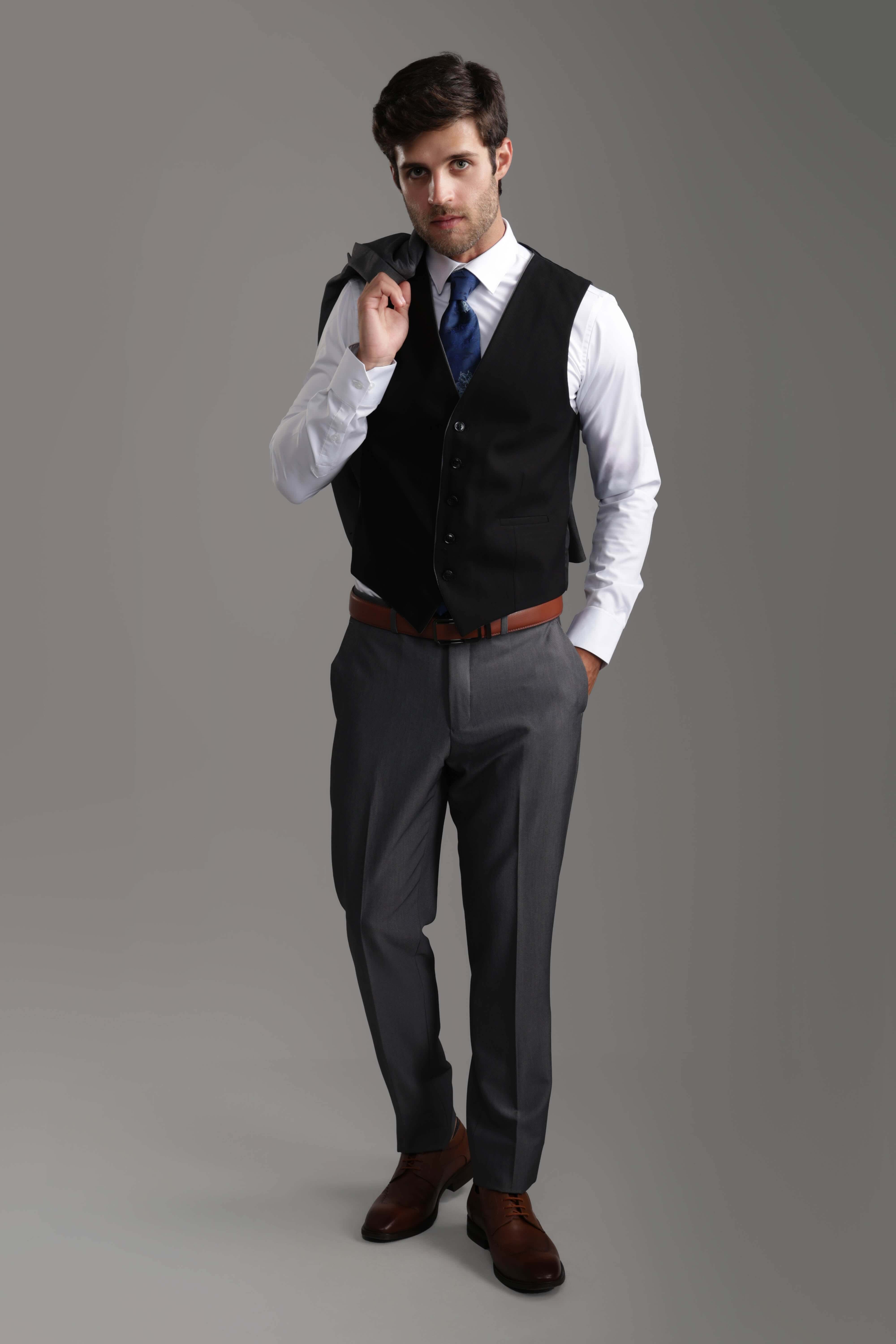 Slim Fit Gray Suit