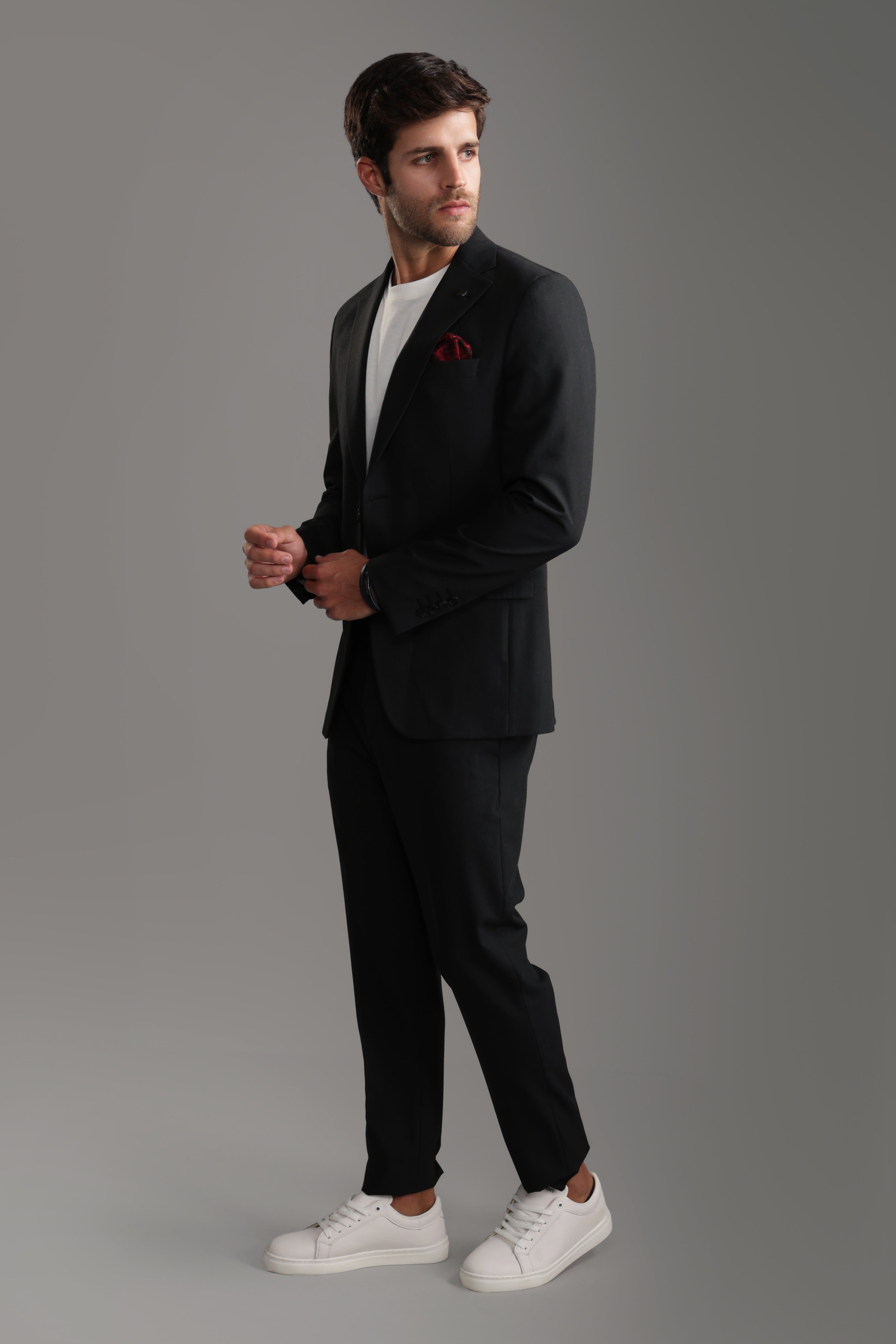 Slim Fit Black Suit