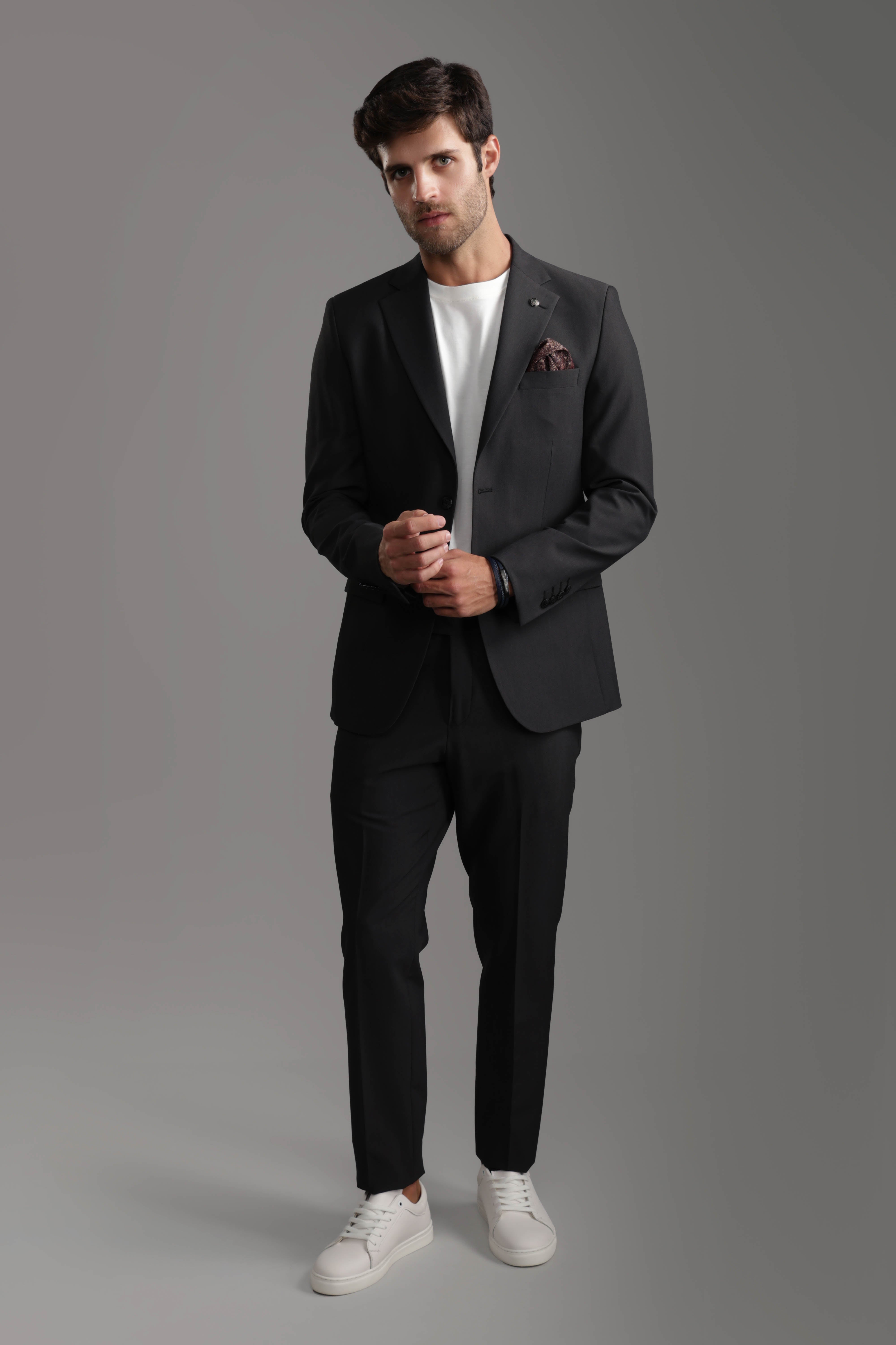 Slim Fit Charcoal Suit