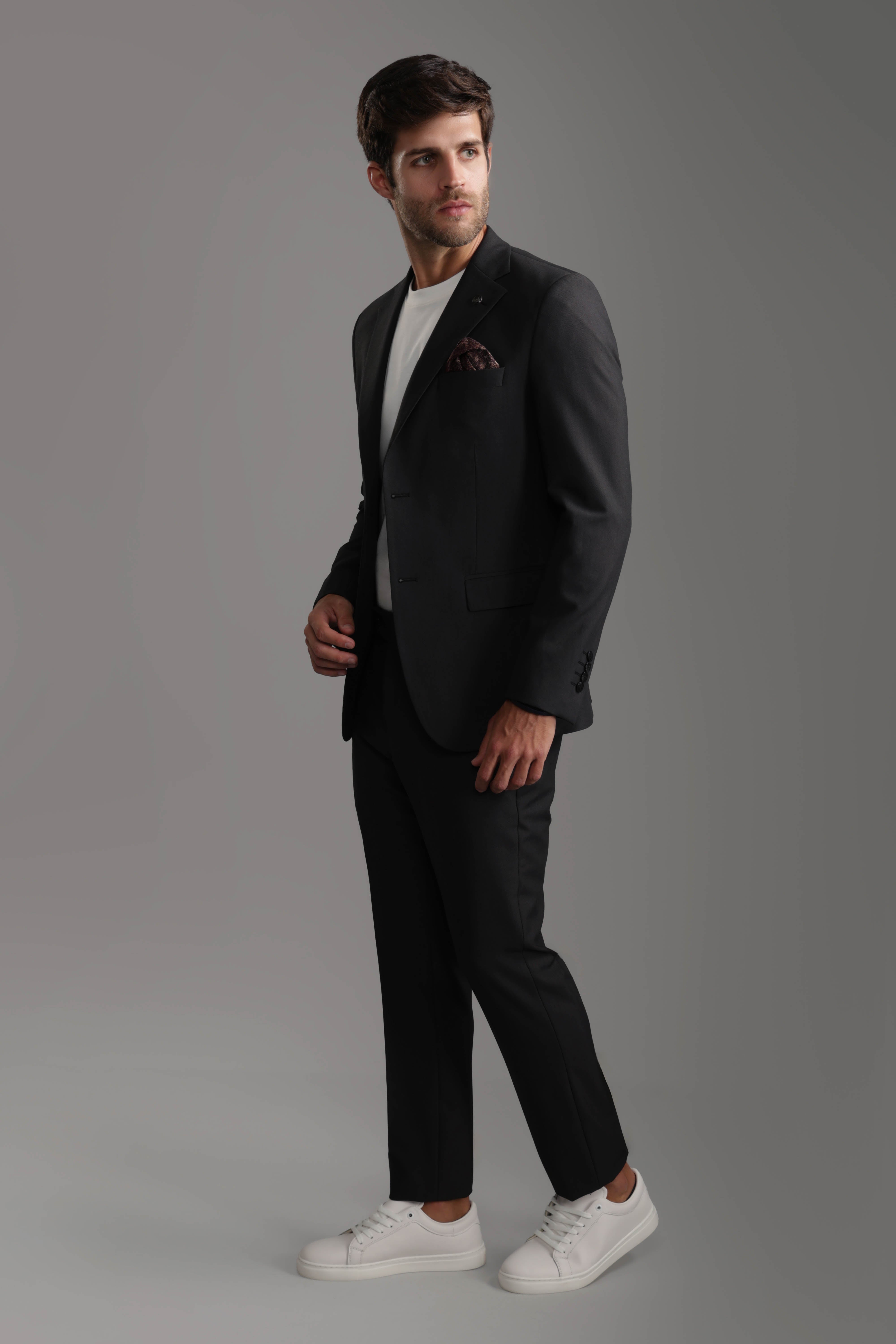 Slim Fit Charcoal Suit