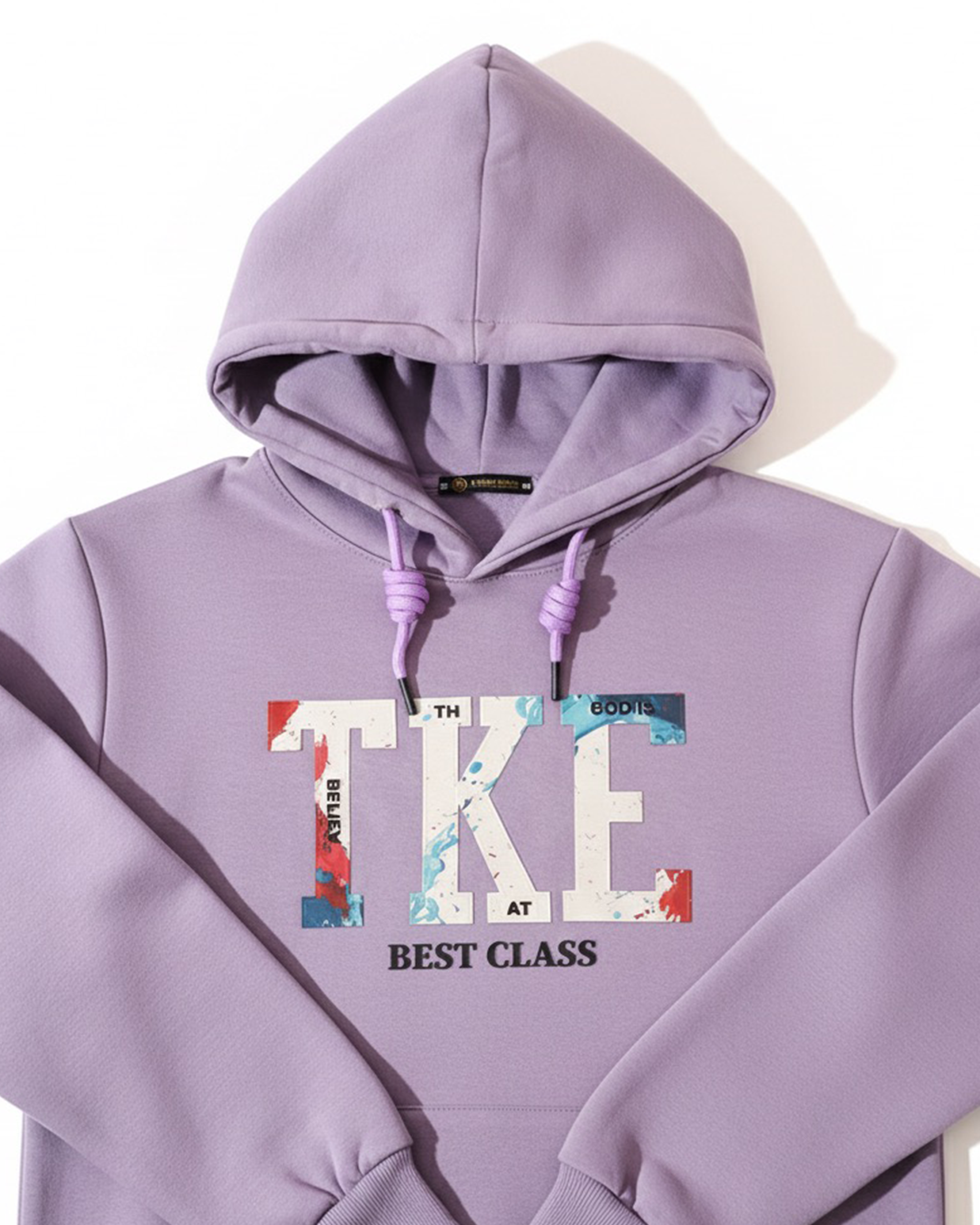 Lilac Hoodie Cotton Oversize