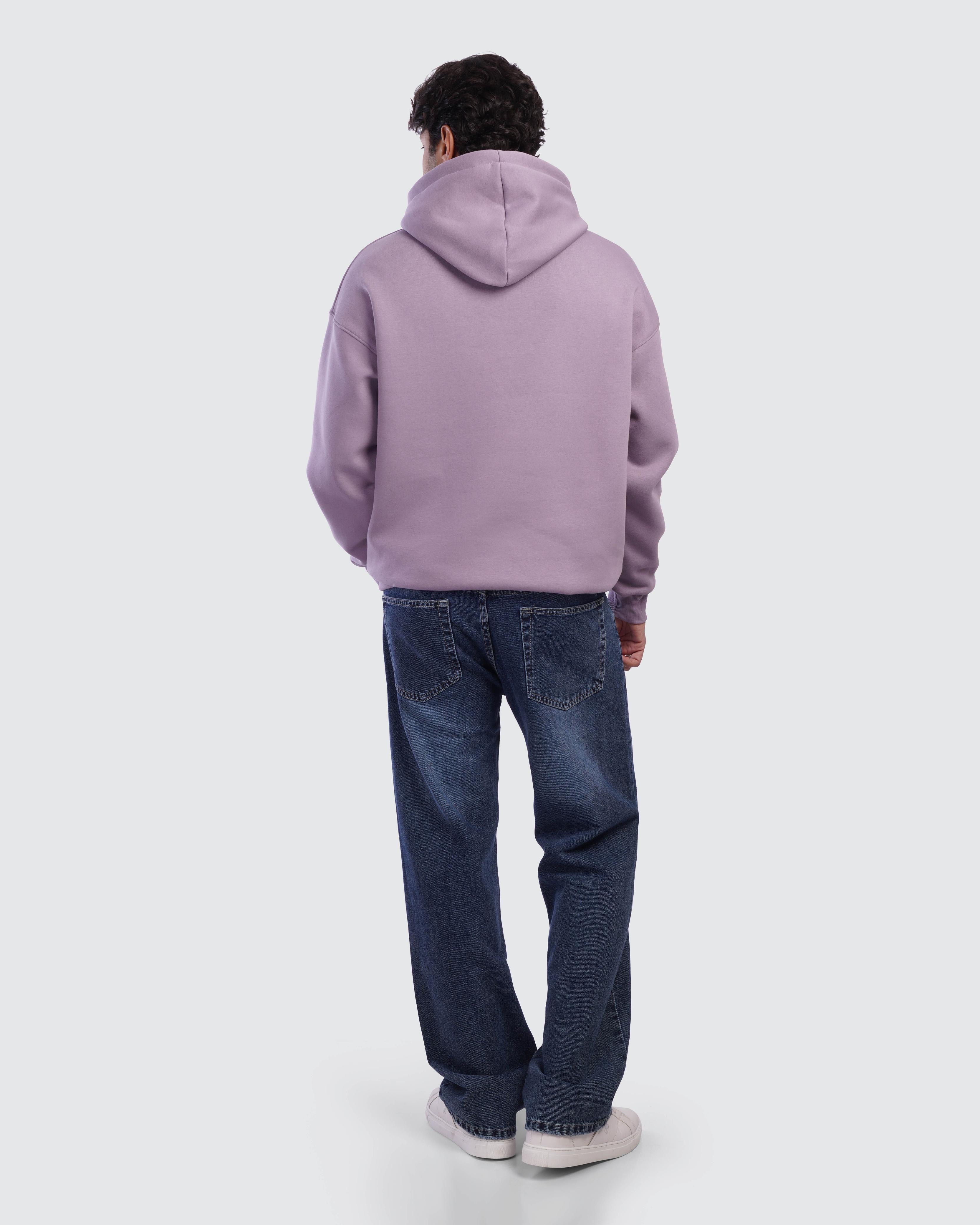 Mauve Printed Hoodie