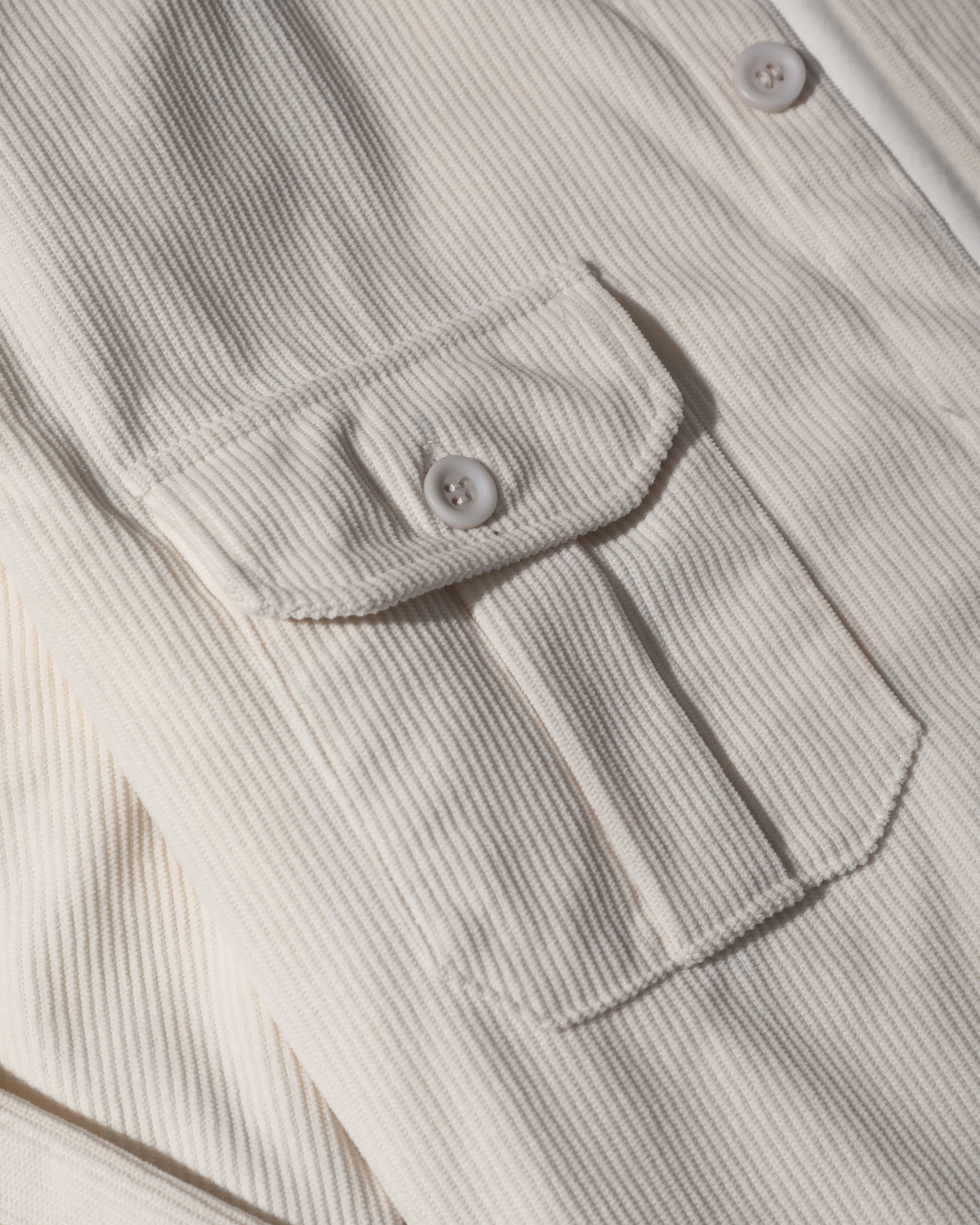 Premium Off-White Corduroy Co-ord Set