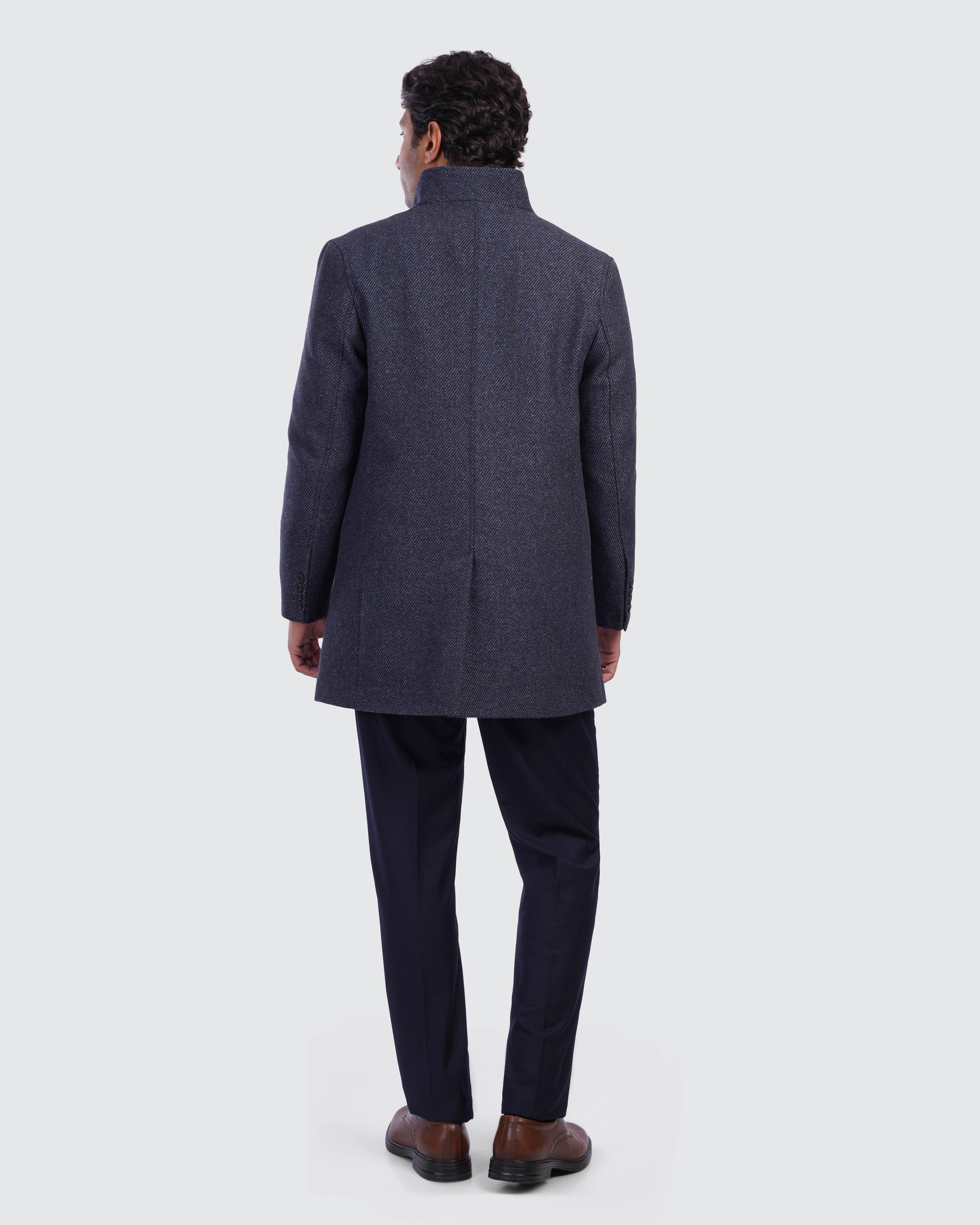 Navy Stand Coat