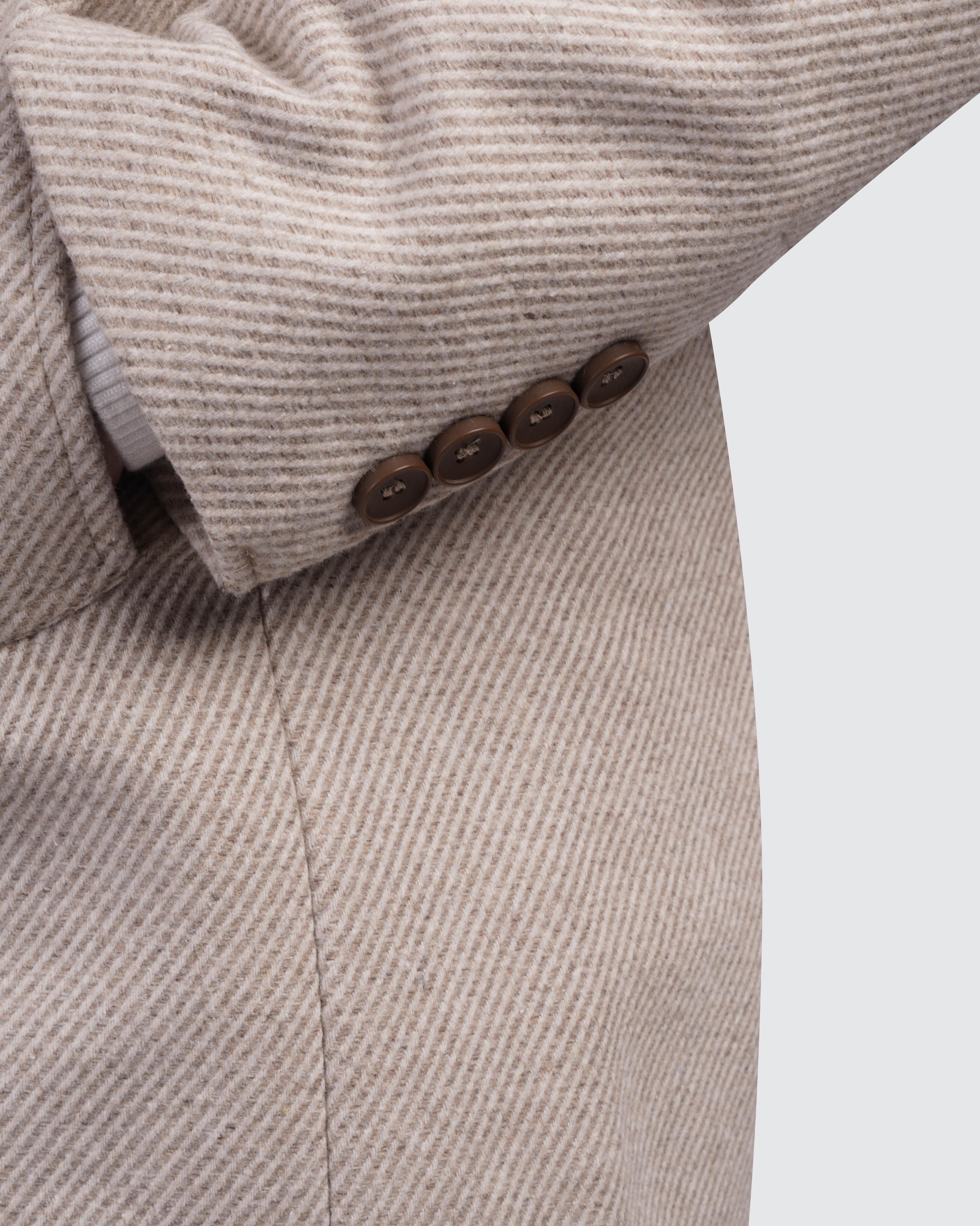 Stand Collar Wool Coat