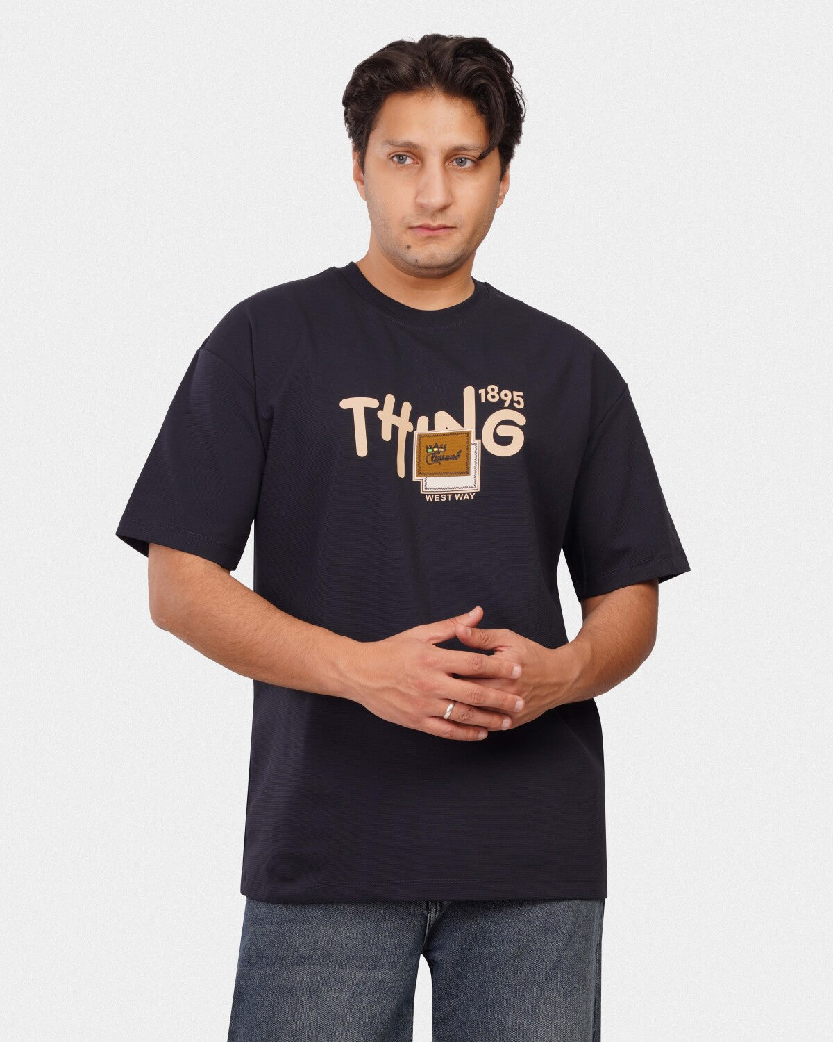 TORINESE "Deep Navy" Graphic Oversize