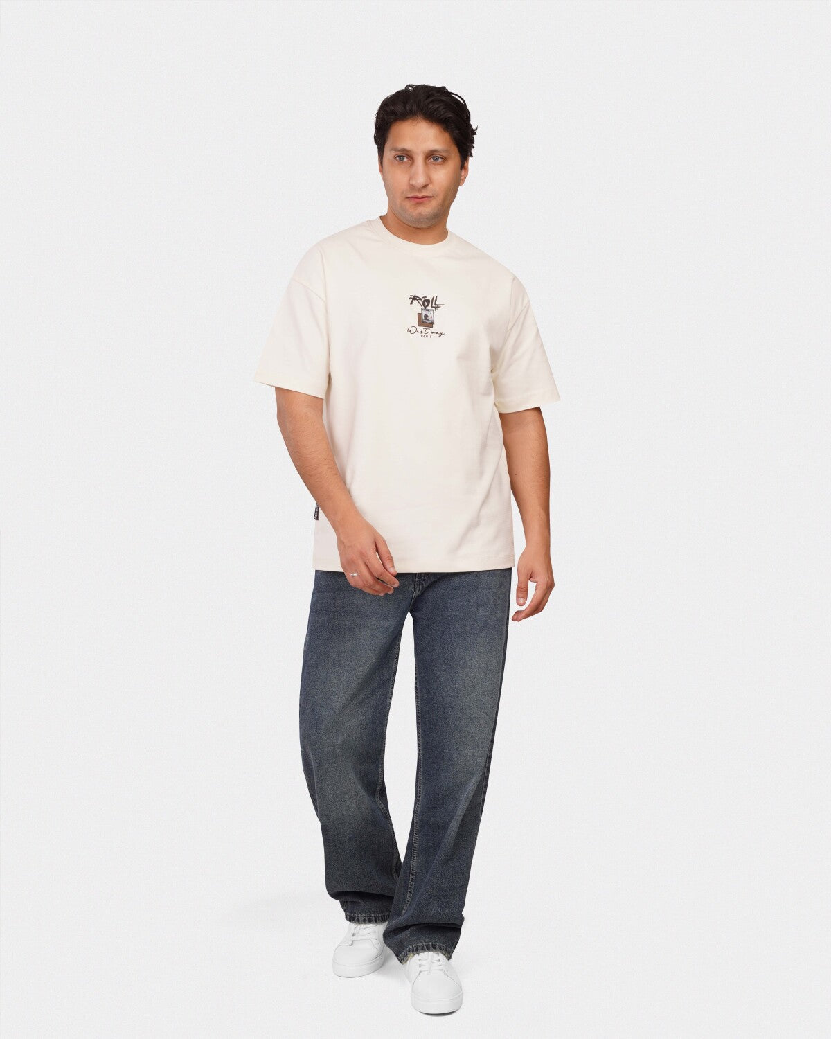 TORINESE "Aura Ivory" Graphic Oversize