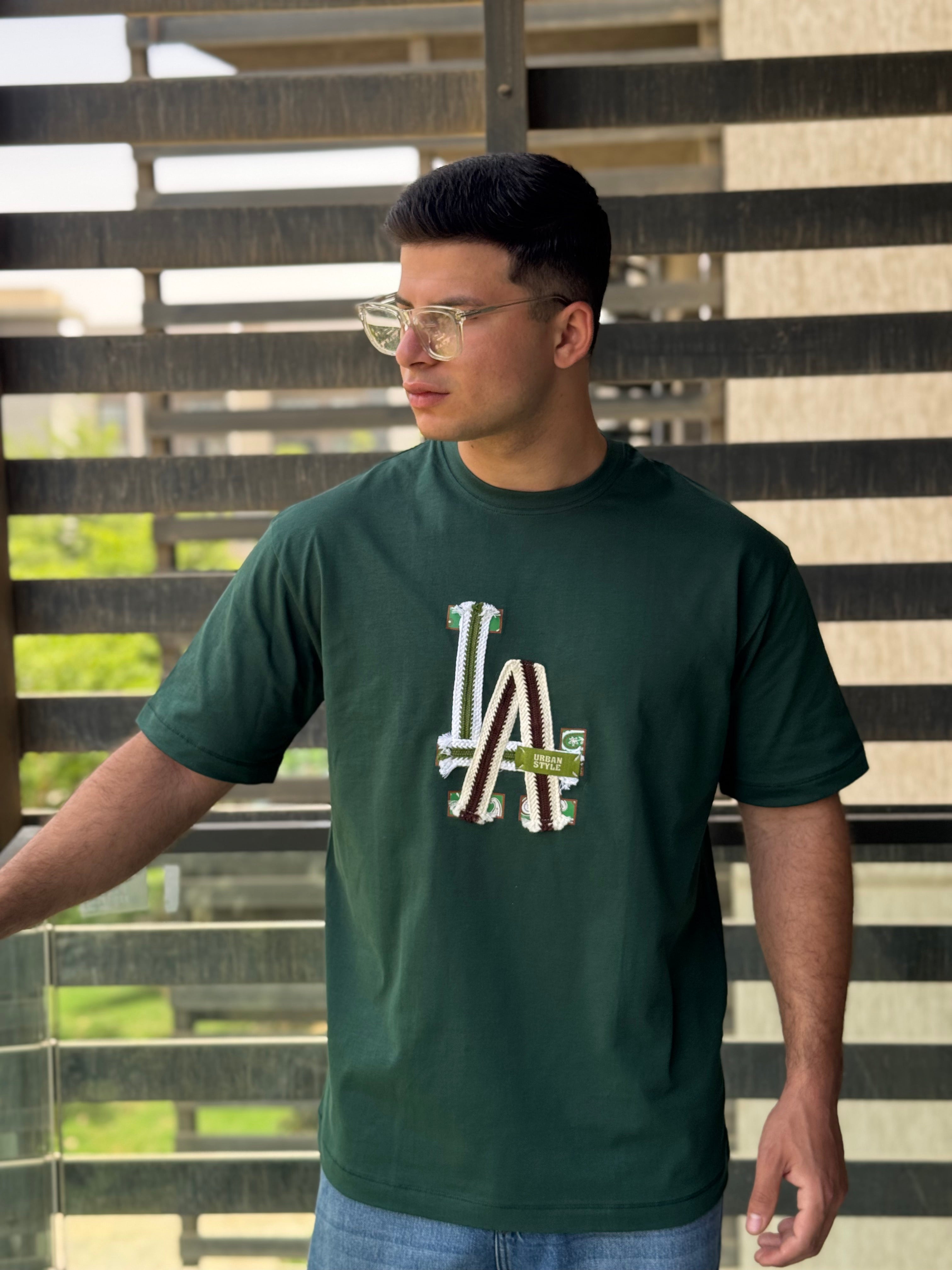 TORINESE "LA" Heavy Rope Stitch Embroidered Oversize Tee Collection