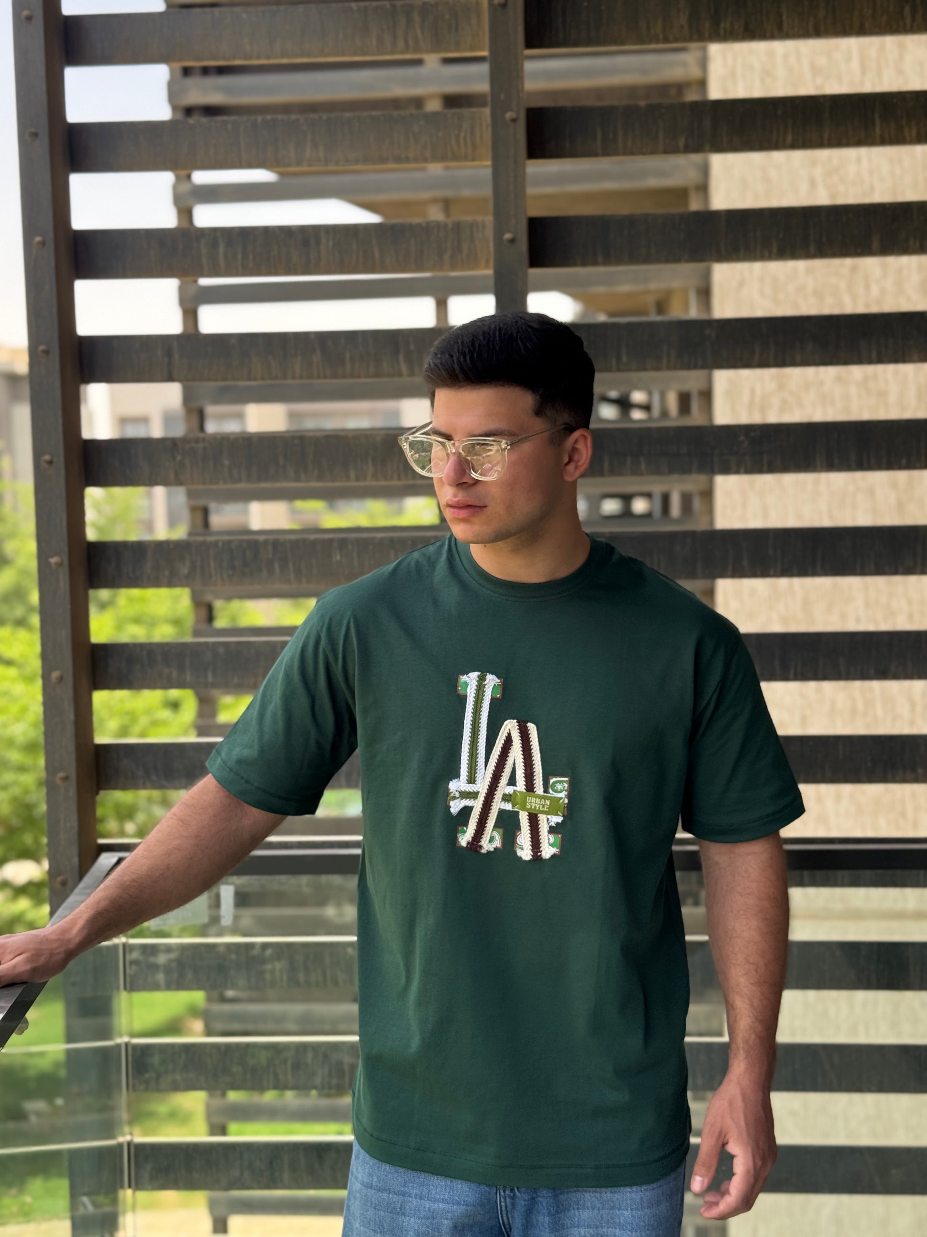 TORINESE "LA" Heavy Rope Stitch Embroidered Oversize Tee Collection