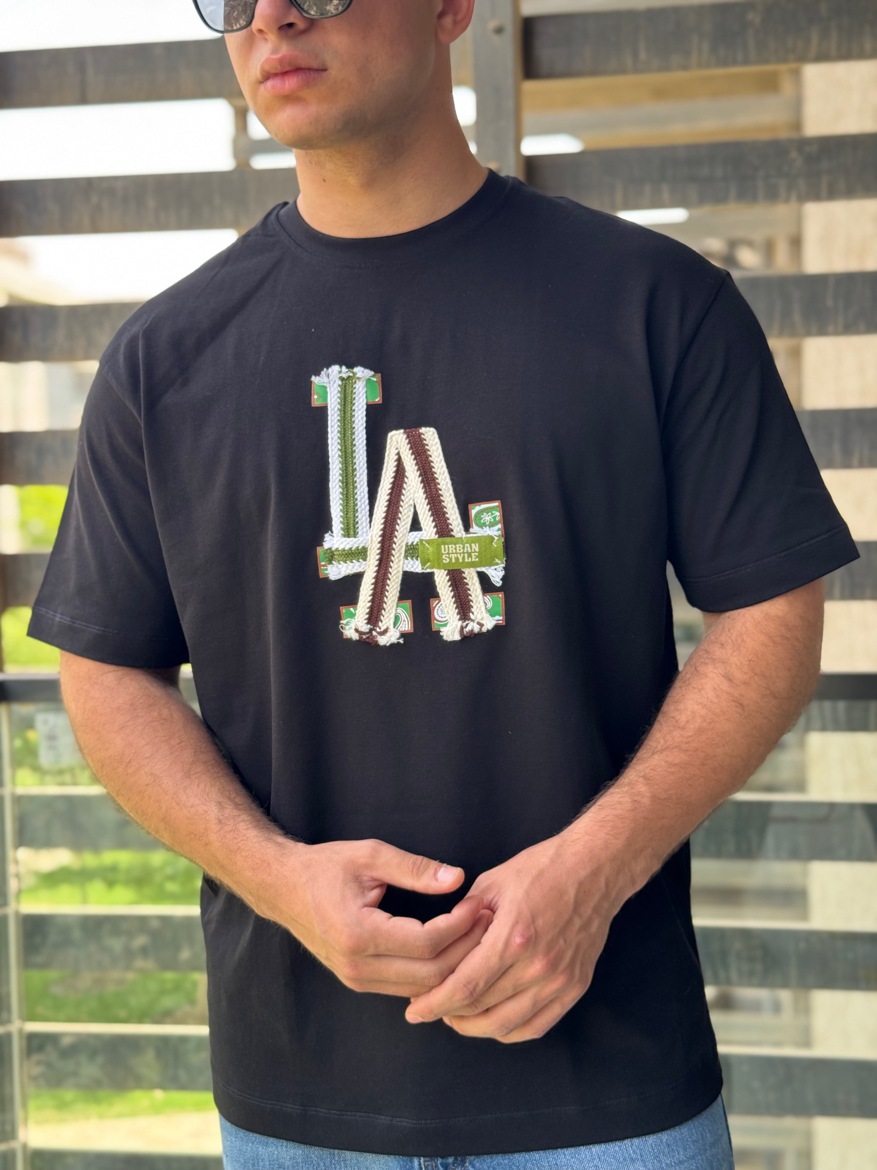 TORINESE "LA" Heavy Rope Stitch Embroidered Oversize Tee Collection