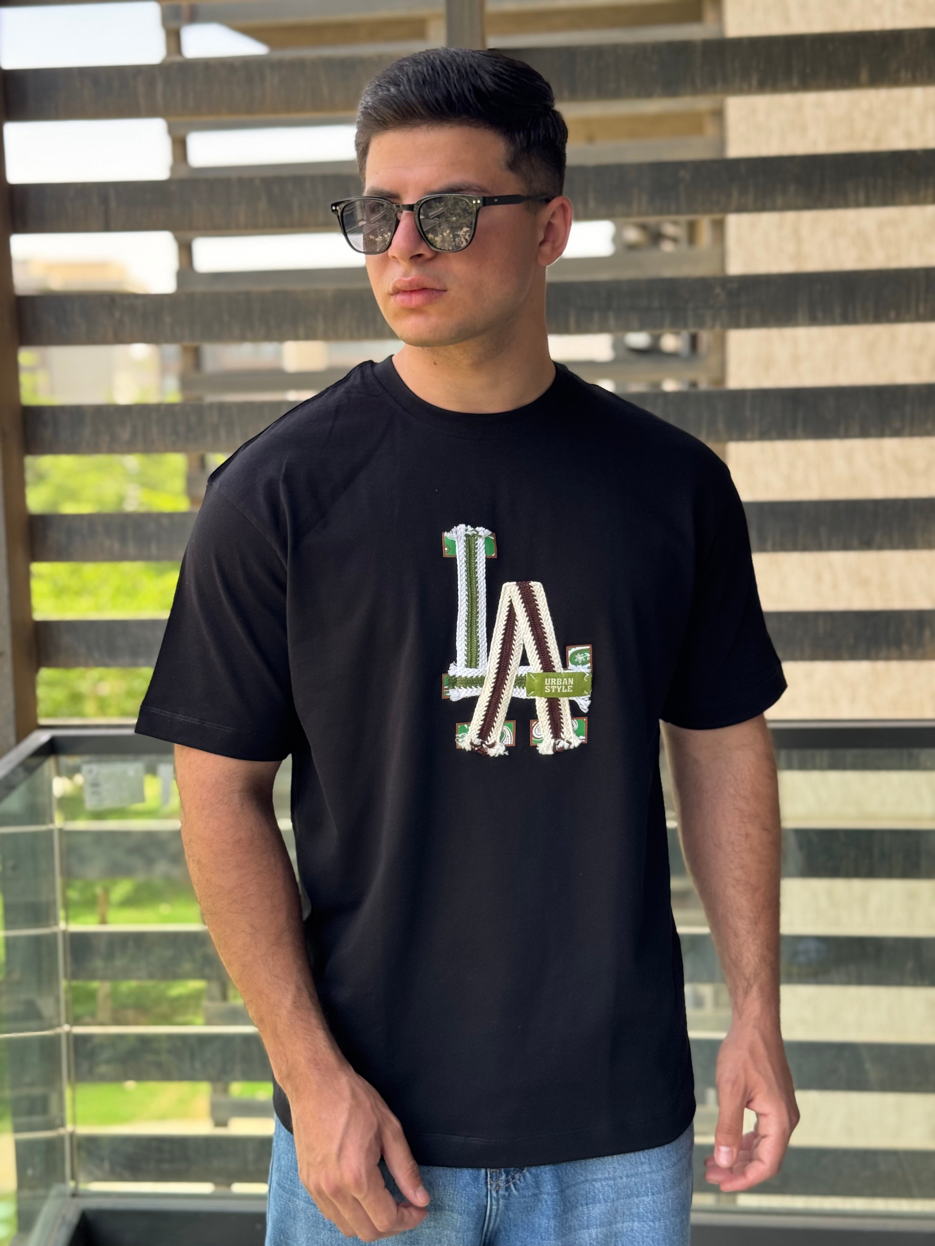 TORINESE "LA" Heavy Rope Stitch Embroidered Oversize Tee Collection