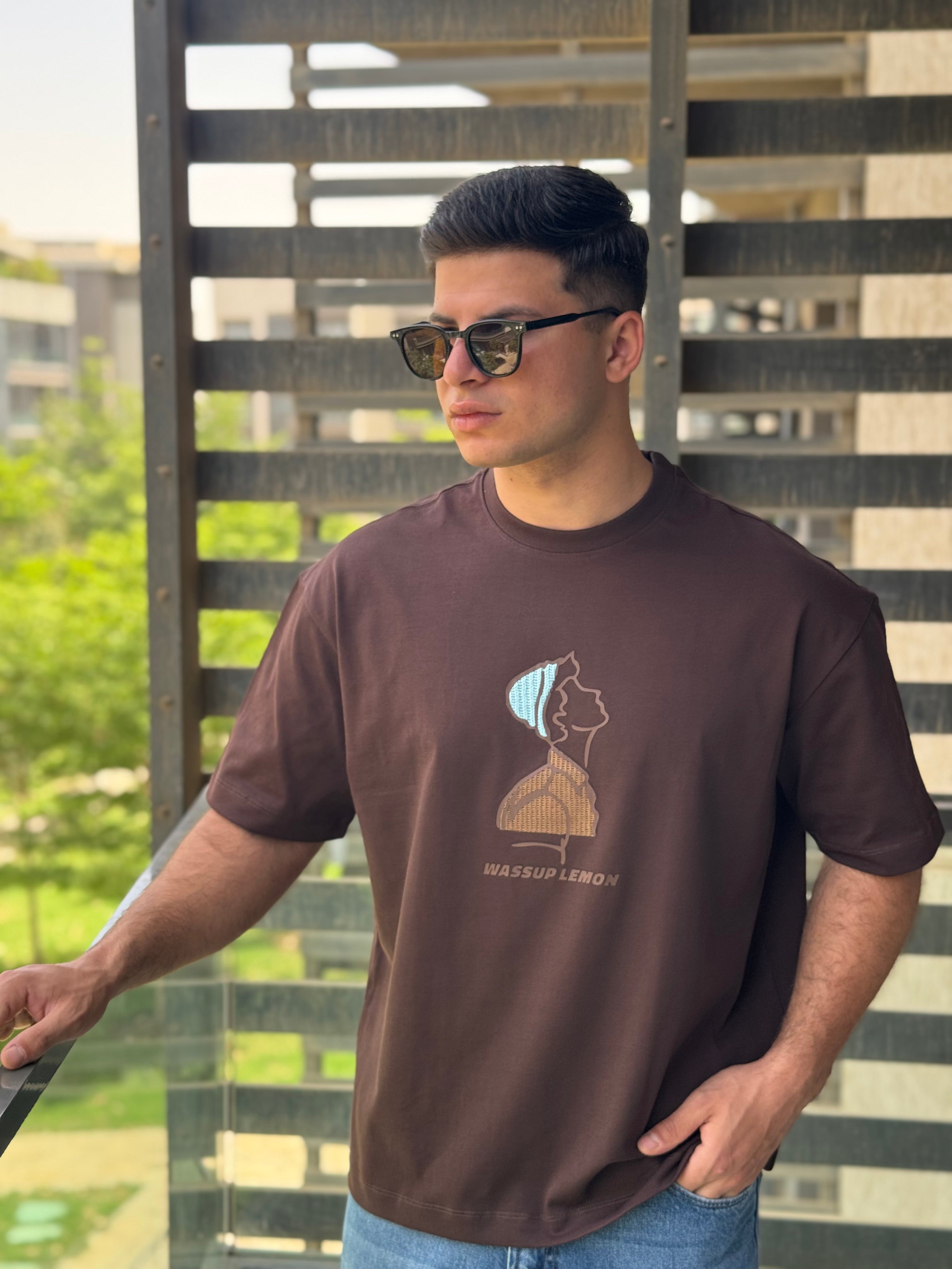 TORINESE "The Box Head" Raised Puff Embroidered Oversize Tee Collection