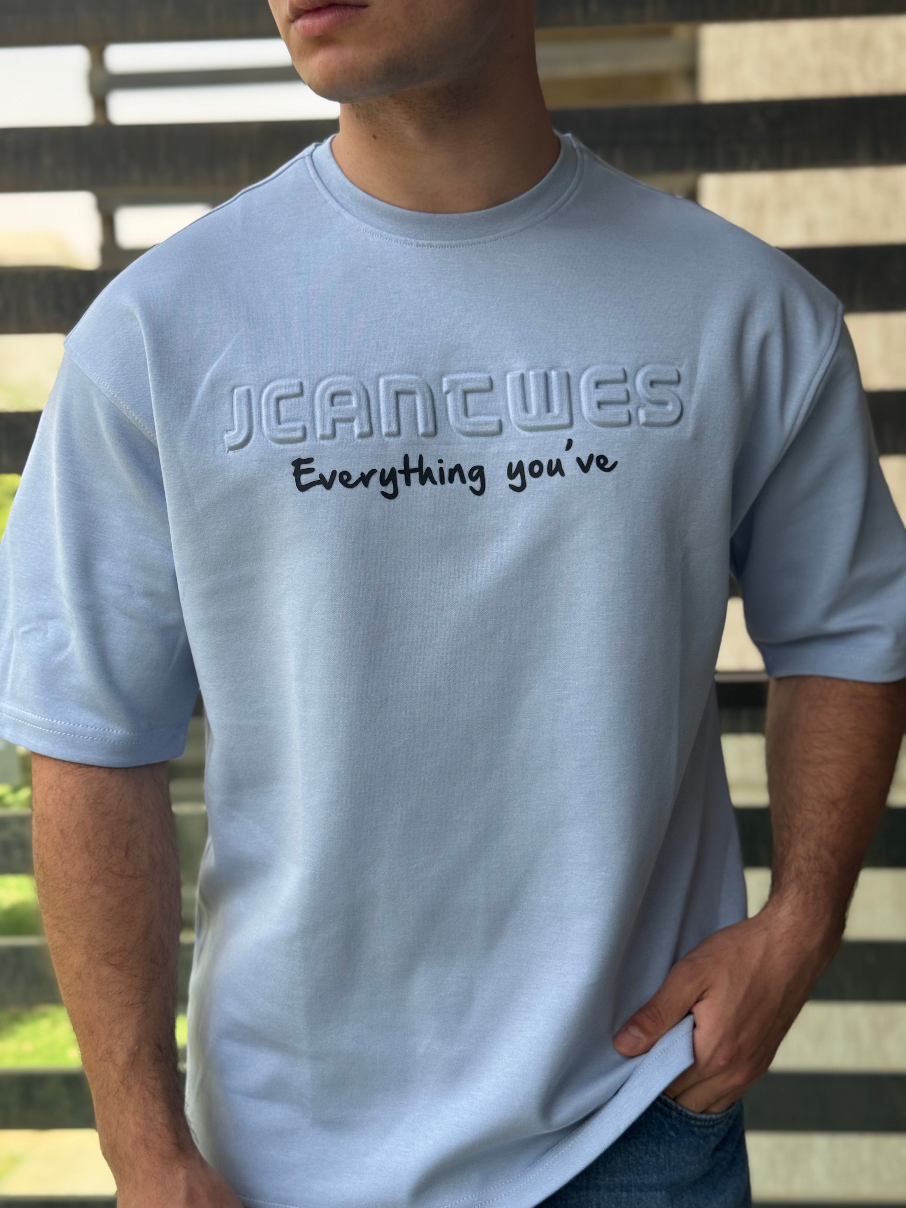 TORINESE "Everything" Embossed Typography Oversize Tee Collection