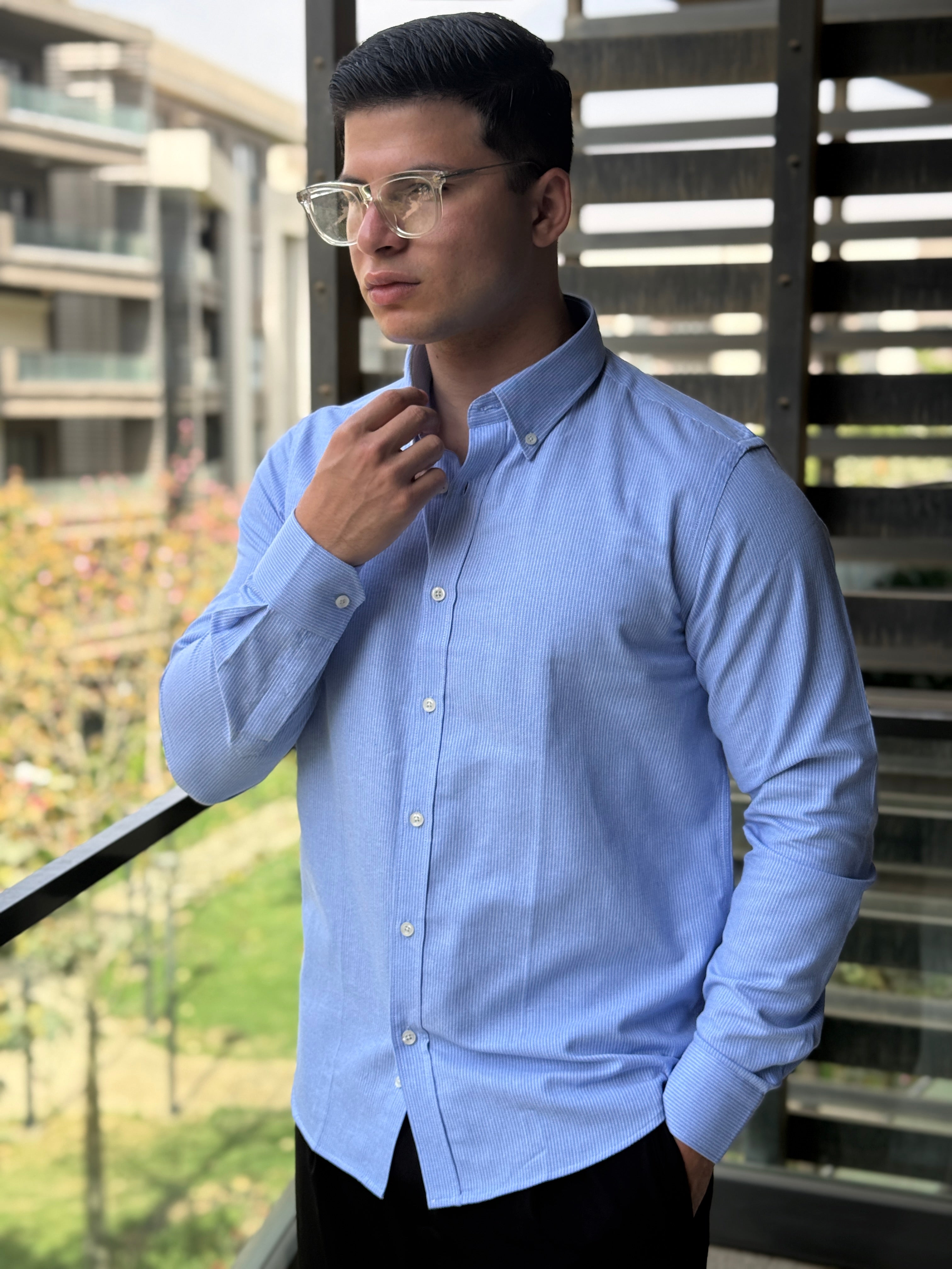 TORINESE "The Micro-Stripe" Premium Smart-Casual Shirt Collection