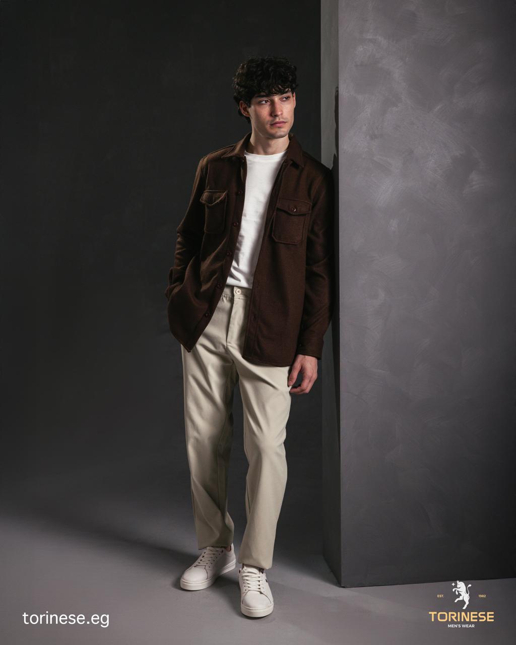 Brown Woolen Winter Shirt