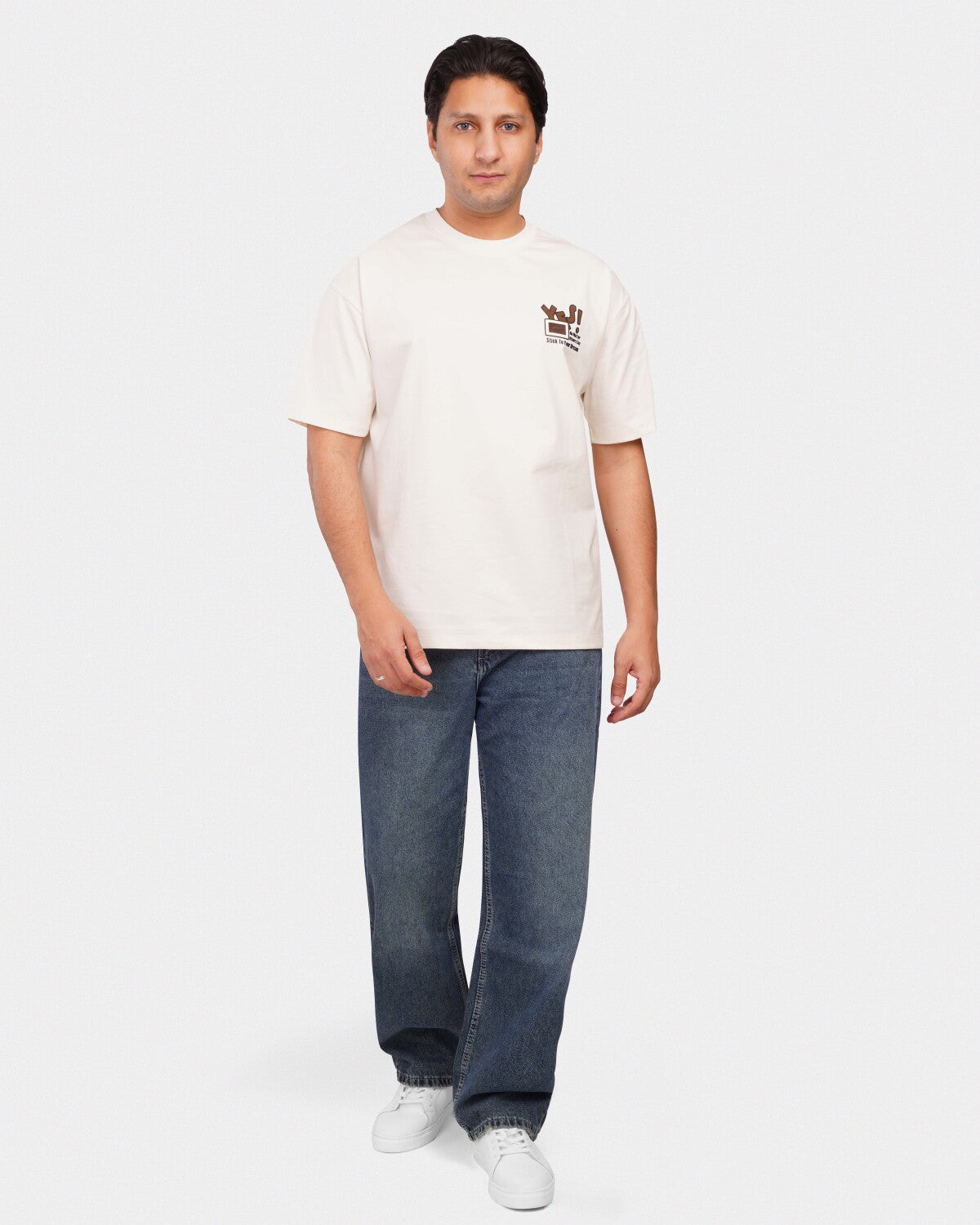 TORINESE "Inspire White" Graphic Oversize