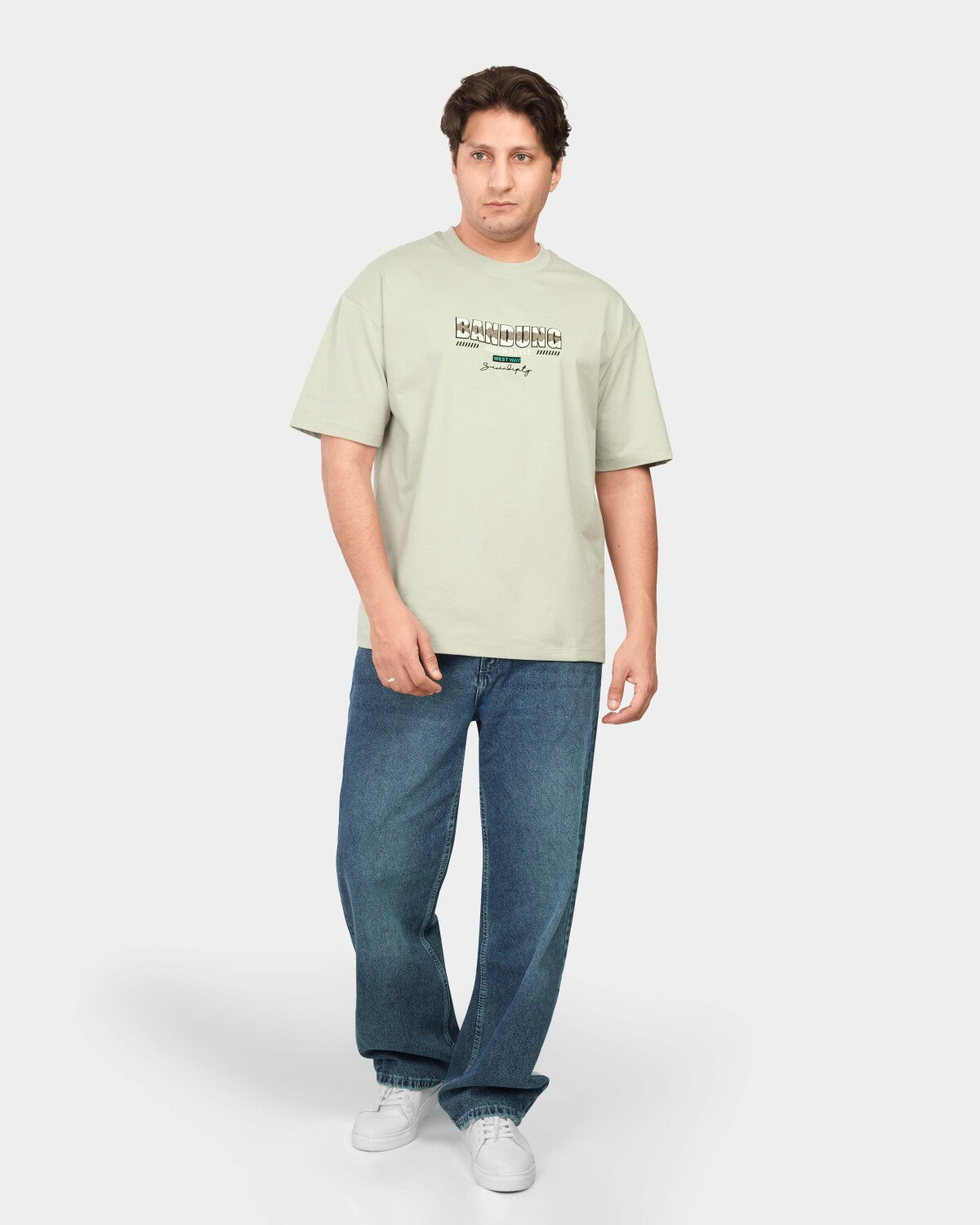 TORINESE "Bandung Mint" Graphic Oversize