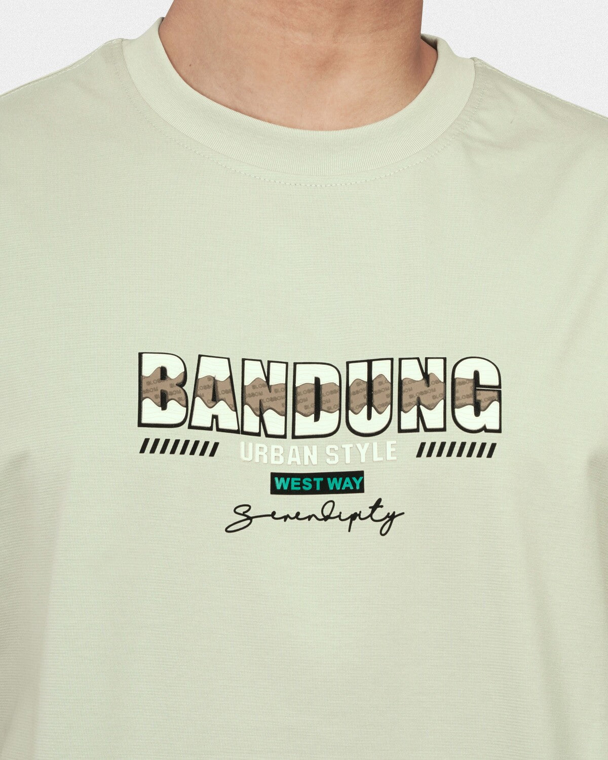 TORINESE "Bandung Mint" Graphic Oversize